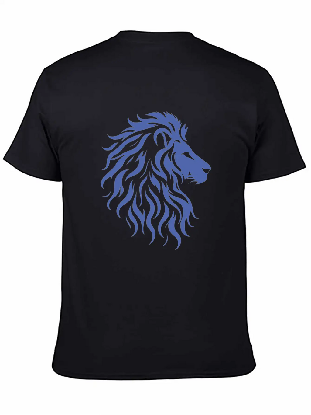 Majestic Lion Head Silhouette Classic Fit Graphic Tee For Daily Comfort – Unisex Cotton Shirt