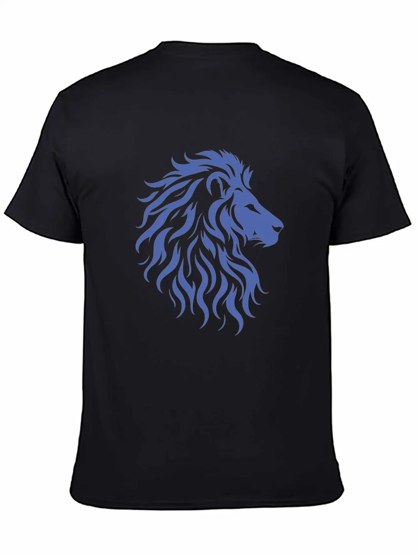Majestic Lion Head Silhouette Classic Fit Graphic Tee For Daily Comfort – Unisex Cotton Shirt