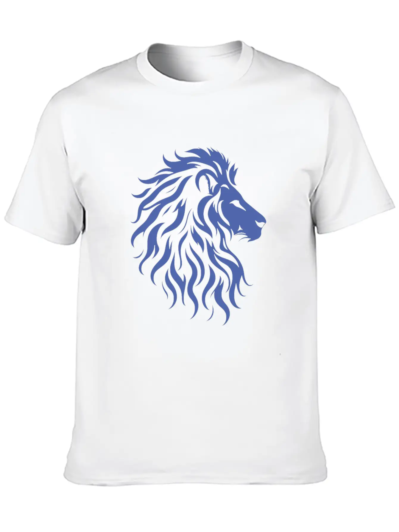 Majestic Lion Head Silhouette Classic Fit Graphic Tee For Daily Comfort – Unisex Cotton Shirt