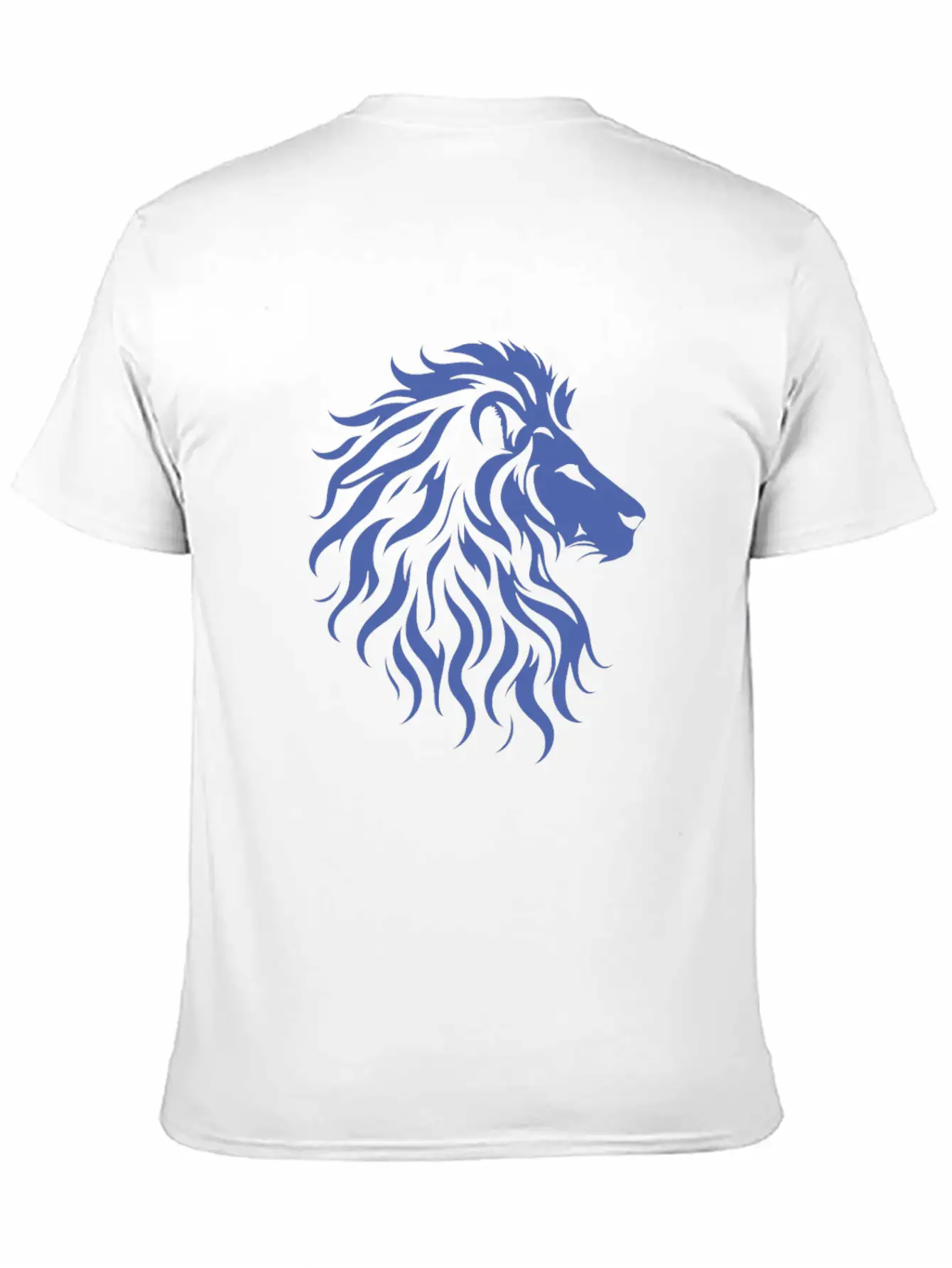 Majestic Lion Head Silhouette Classic Fit Graphic Tee For Daily Comfort – Unisex Cotton Shirt