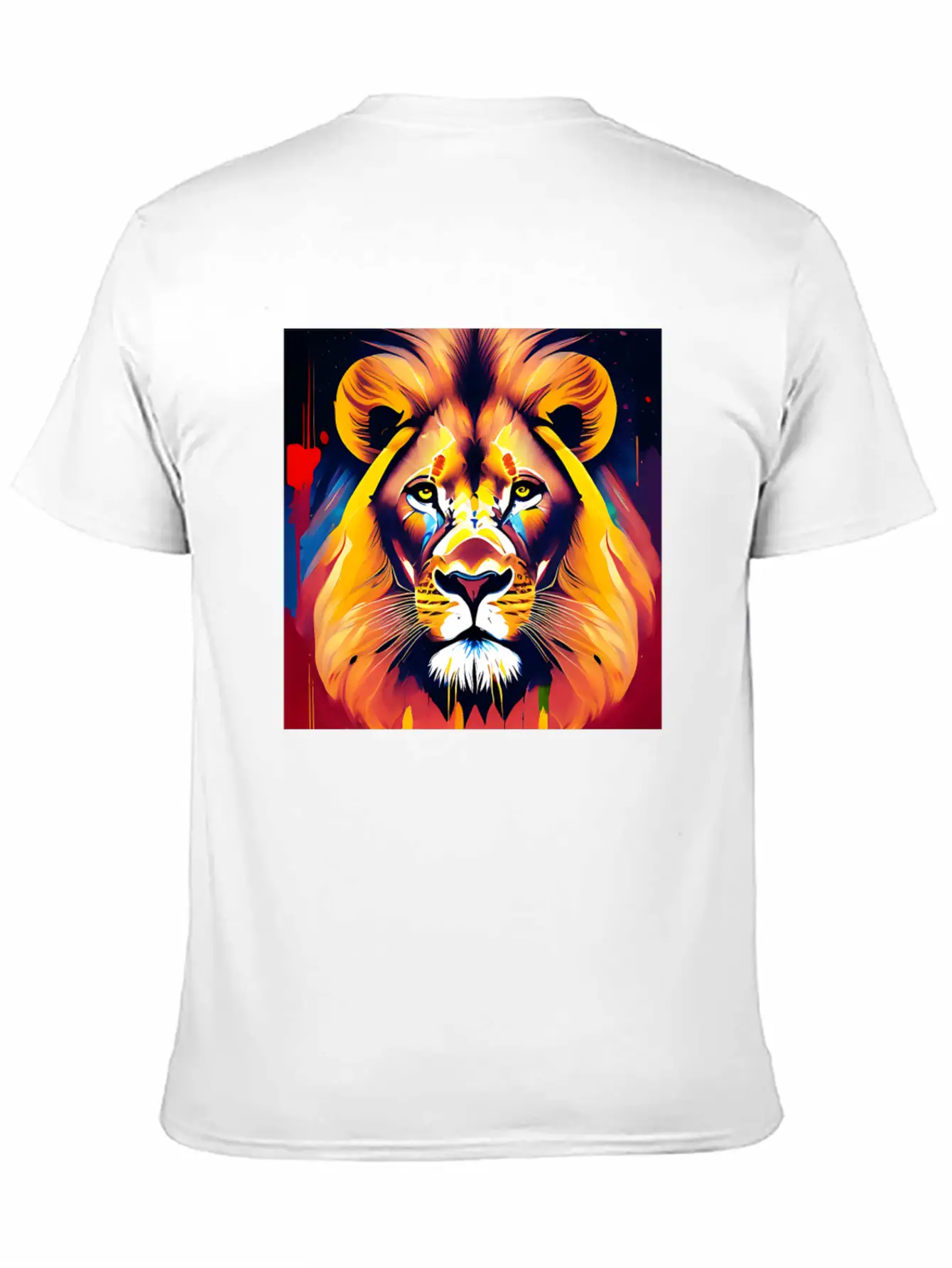 Majestic Lion In Oil Painting Style Unisex Casual T-Shirt – Clean Design For Daily Comfort