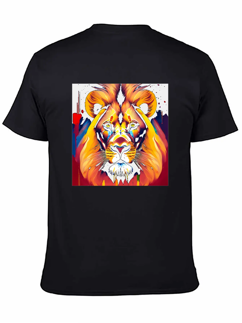 Majestic Lion In Oil Painting Style Unisex Casual T-Shirt – Clean Design For Daily Comfort