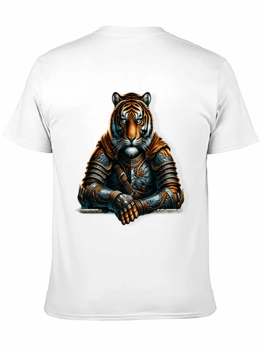 Majestic Valor The Warrior Tiger Unisex Short Sleeve Soft Cotton T-Shirt – Casual Everyday Wear