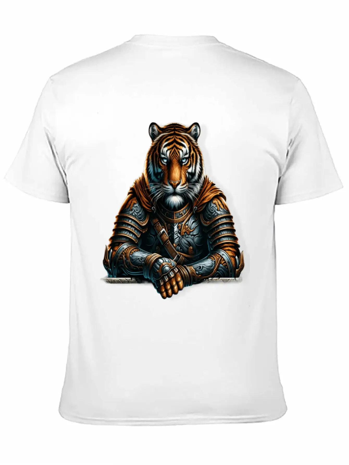Majestic Valor The Warrior Tiger Unisex Short Sleeve Soft Cotton T-Shirt – Casual Everyday Wear
