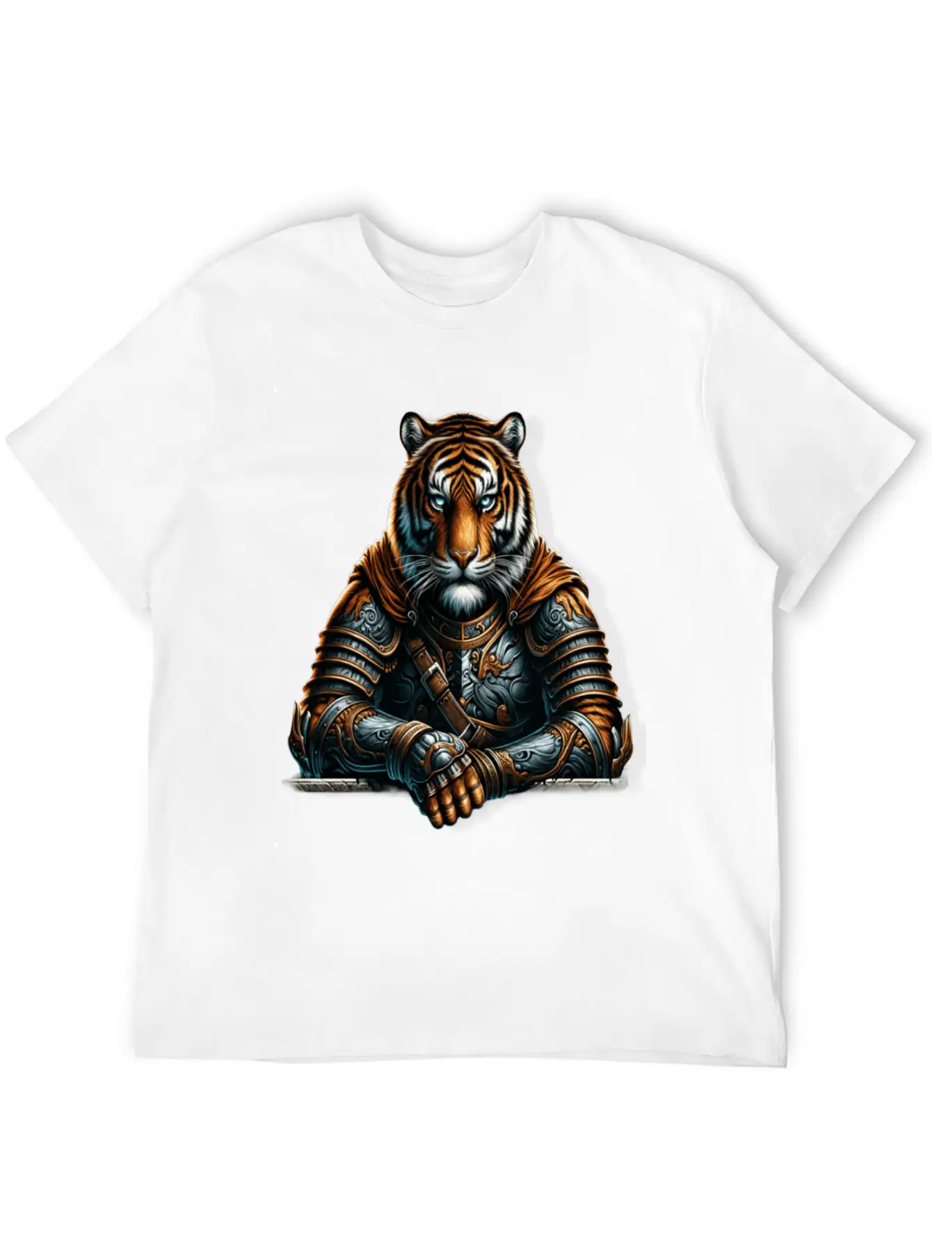 Majestic Valor The Warrior Tiger Unisex Short Sleeve Soft Cotton T-Shirt – Casual Everyday Wear
