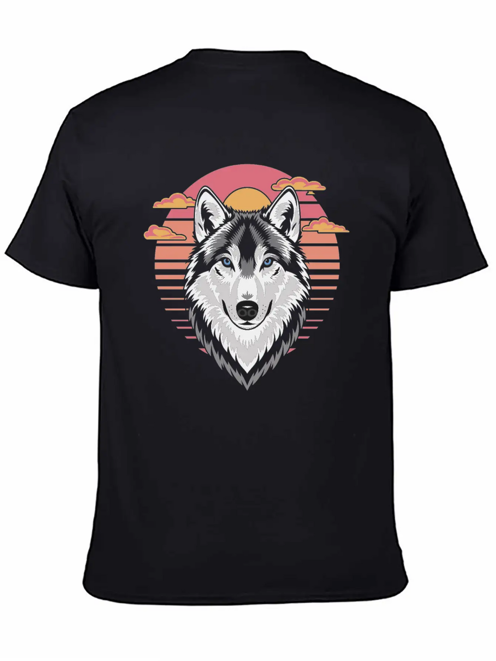 Majestic Wolf At Sunset With Bold Colors Breathable Soft Cotton T-Shirt – Timeless Casual Look