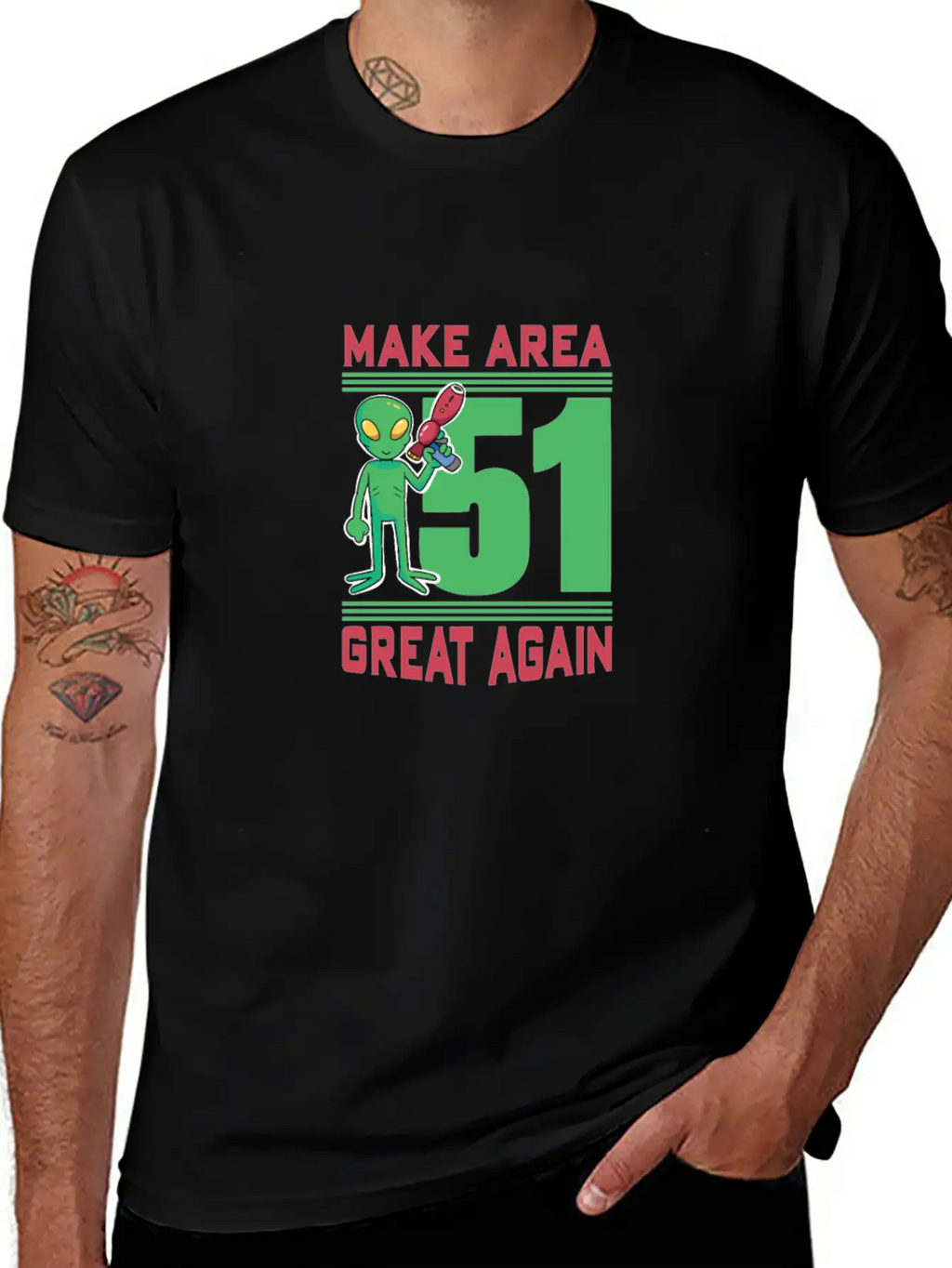 Make Area 51 Great Again Alien Funny Shirt Unisex Casual T-Shirt – Clean Design For Daily Comfort
