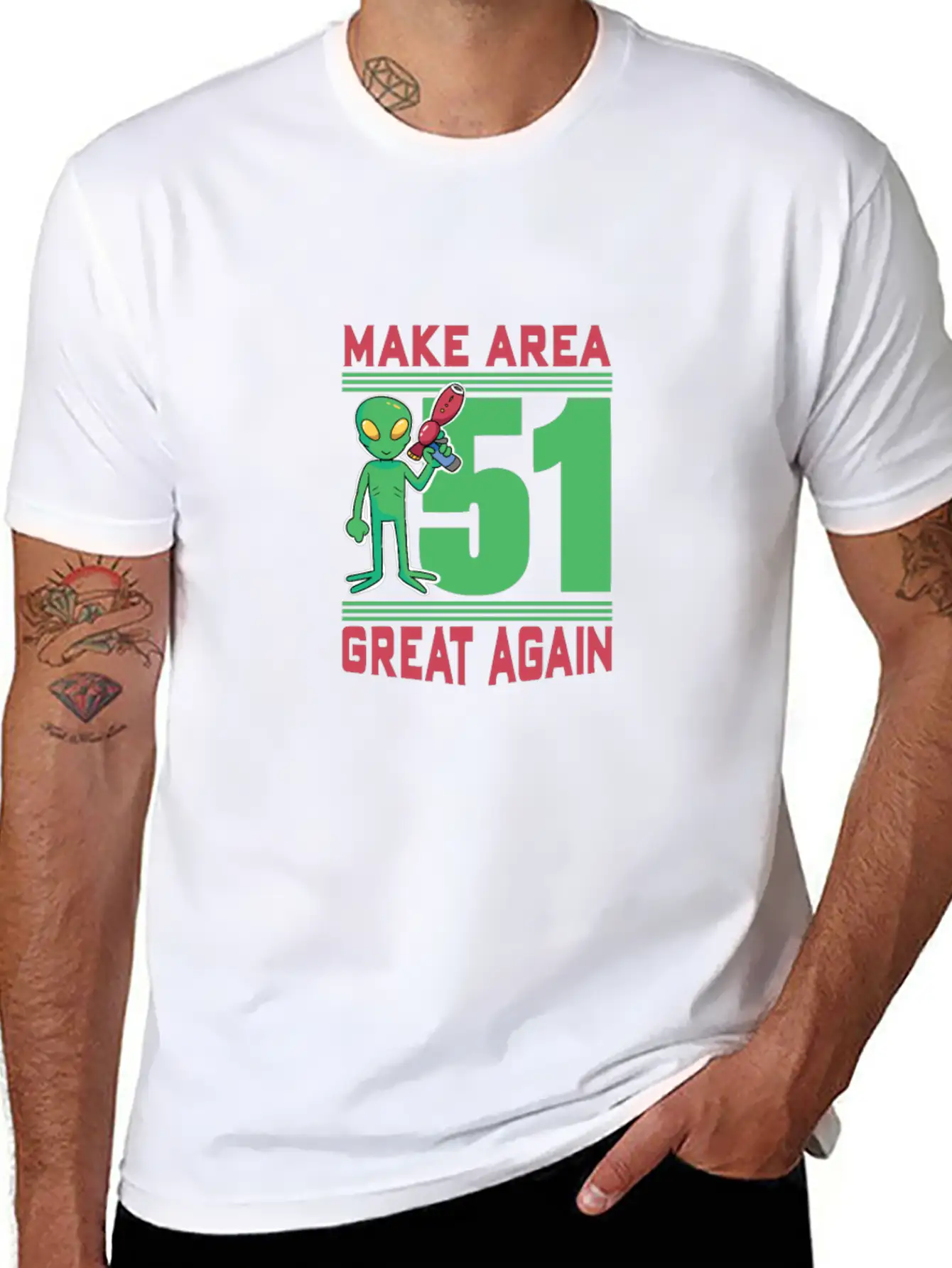 Make Area 51 Great Again Alien Funny Shirt Unisex Casual T-Shirt – Clean Design For Daily Comfort