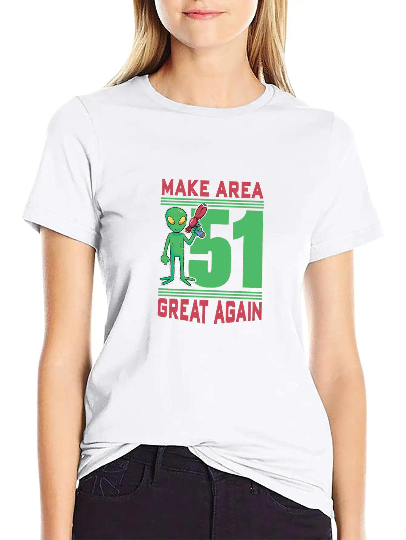 Make Area 51 Great Again Alien Funny Shirt Unisex Casual T-Shirt – Clean Design For Daily Comfort