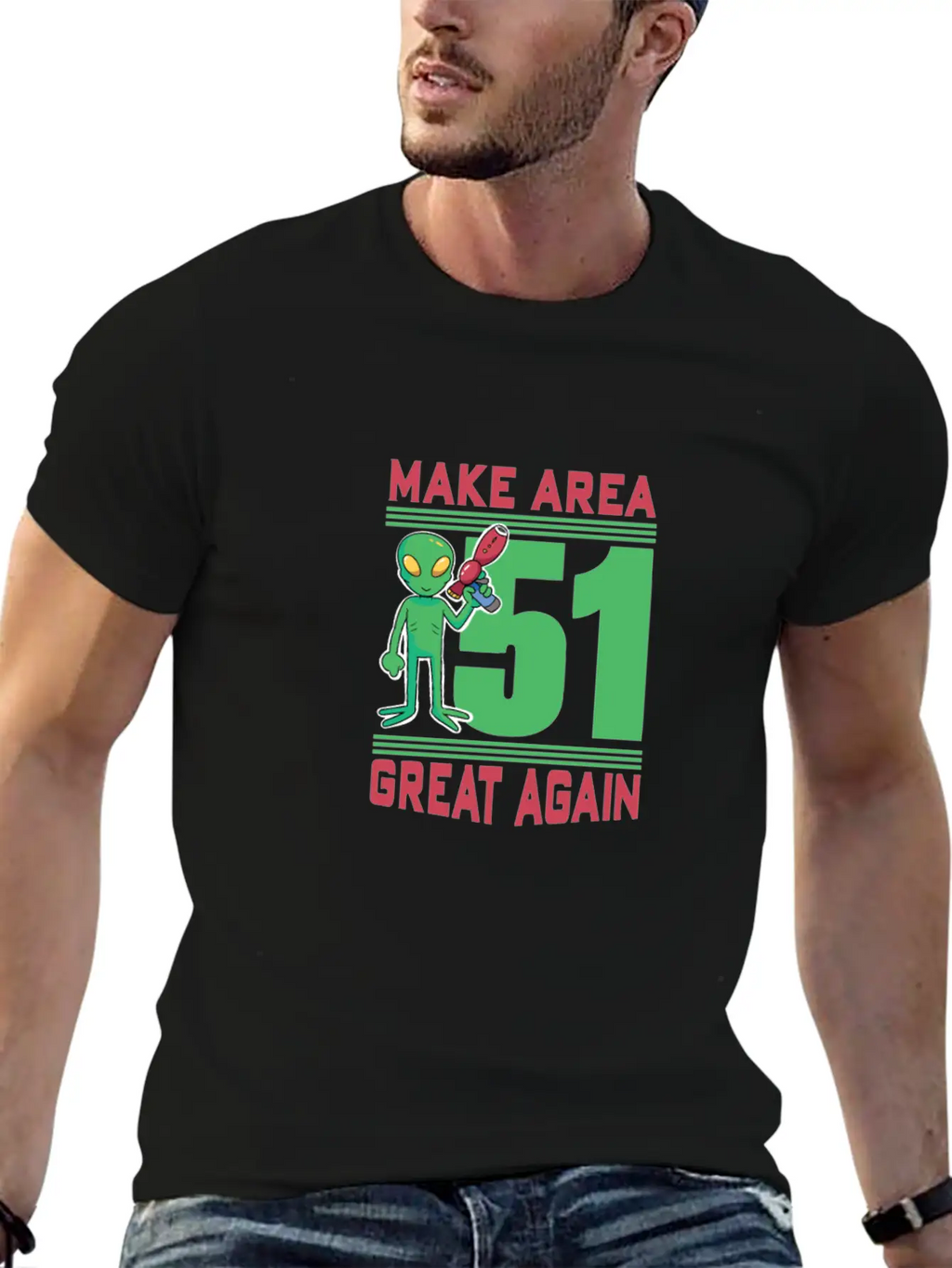 Make Area 51 Great Again Alien Funny Shirt Unisex Casual T-Shirt – Clean Design For Daily Comfort