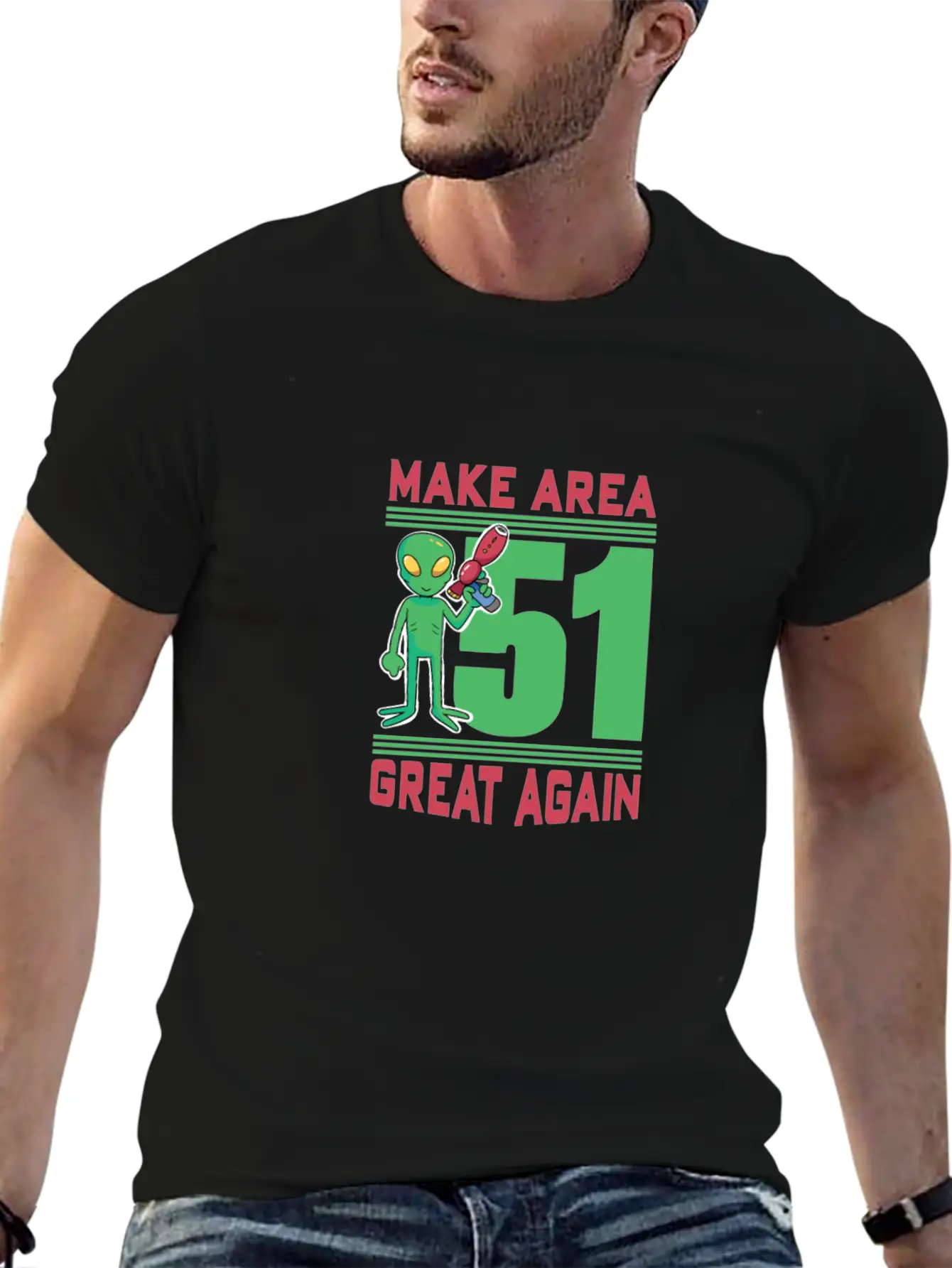 Make Area 51 Great Again Alien Funny Shirt Unisex Casual T-Shirt – Clean Design For Daily Comfort