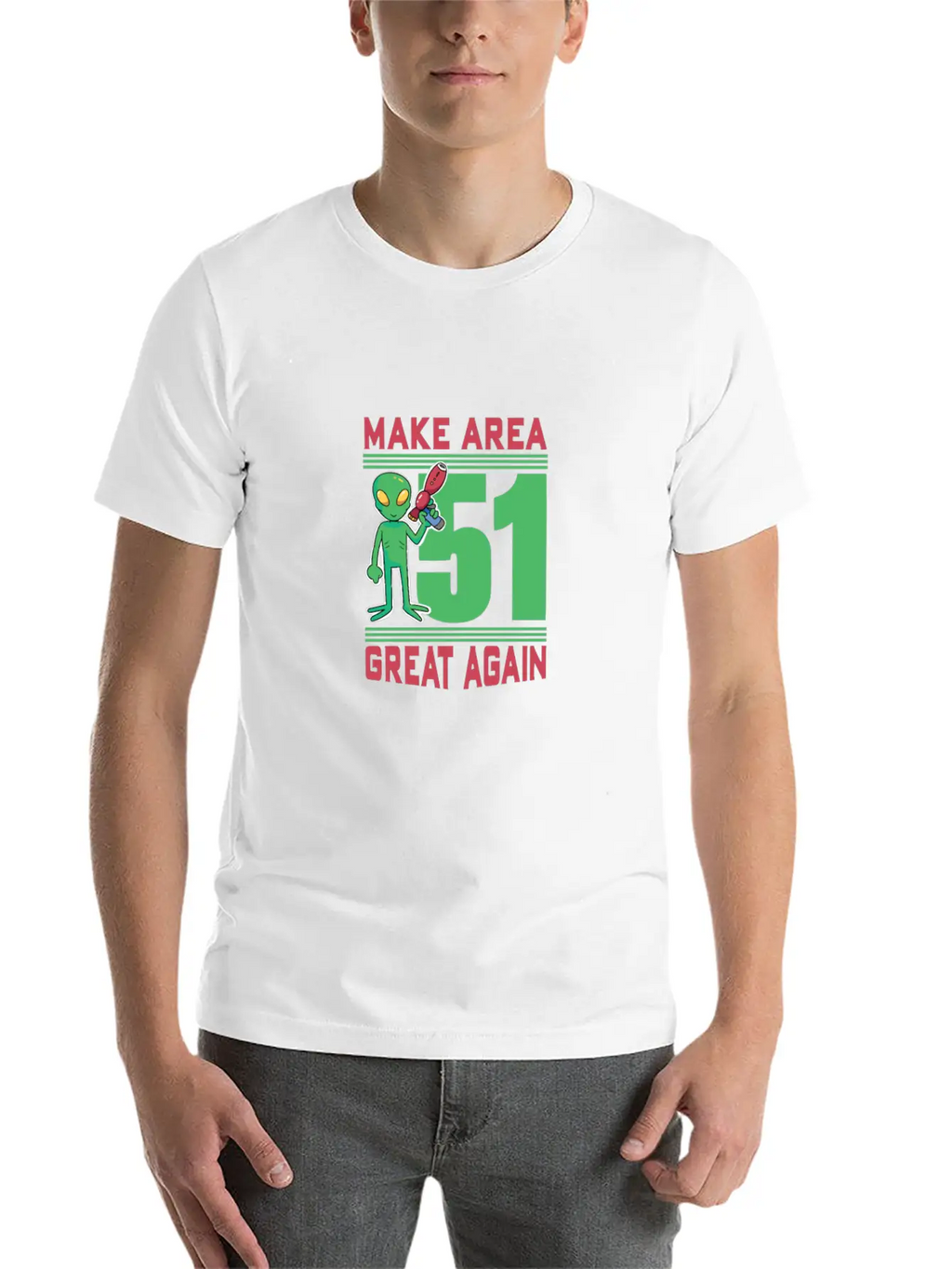 Make Area 51 Great Again Alien Funny Shirt Unisex Casual T-Shirt – Clean Design For Daily Comfort