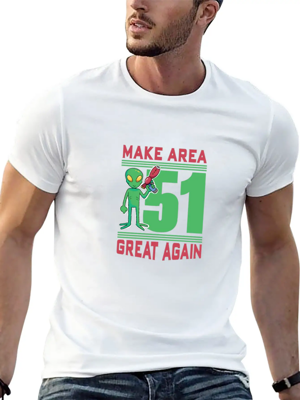 Make Area 51 Great Again Alien Funny Shirt Unisex Casual T-Shirt – Clean Design For Daily Comfort