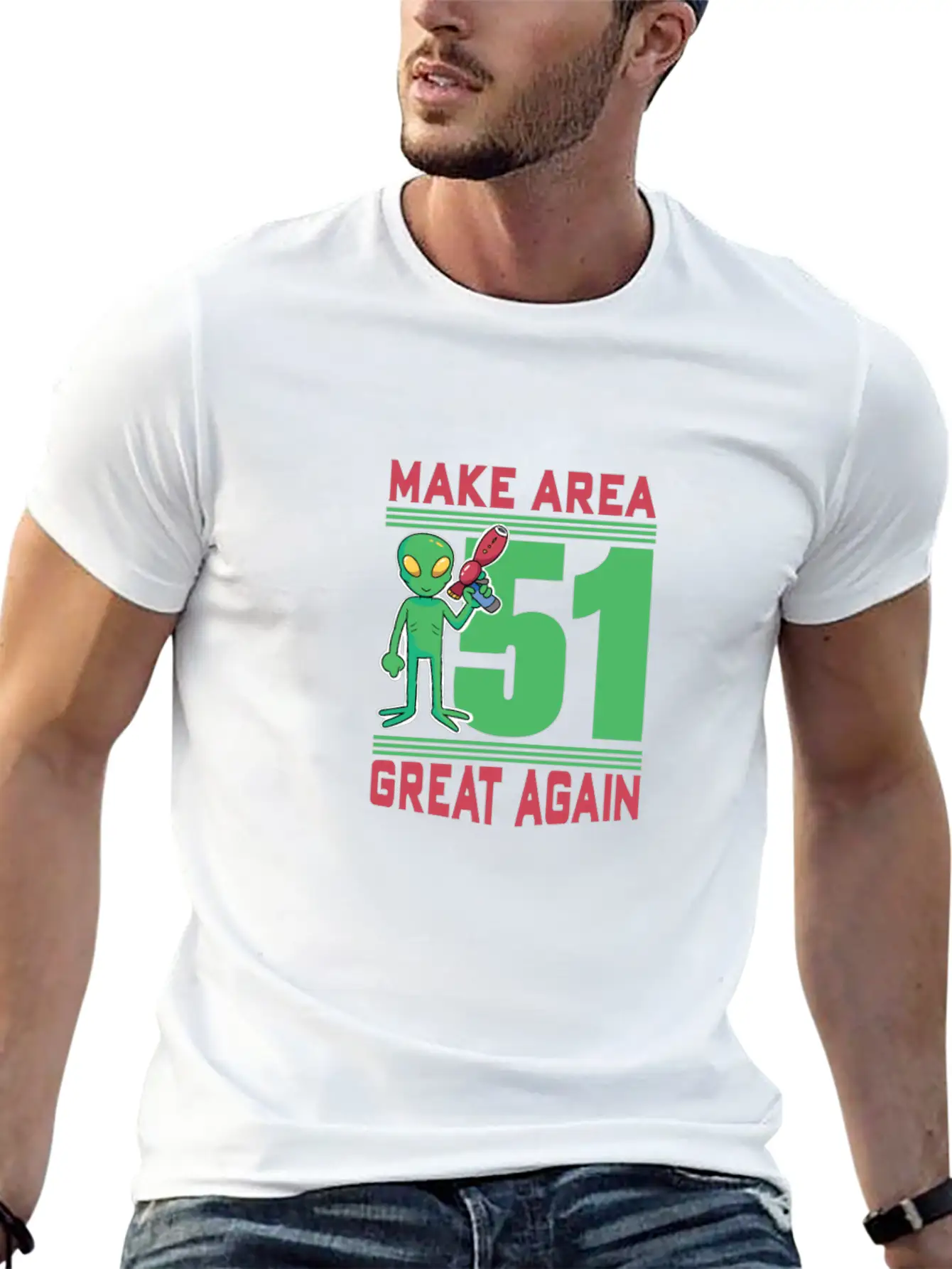 Make Area 51 Great Again Alien Funny Shirt Unisex Casual T-Shirt – Clean Design For Daily Comfort
