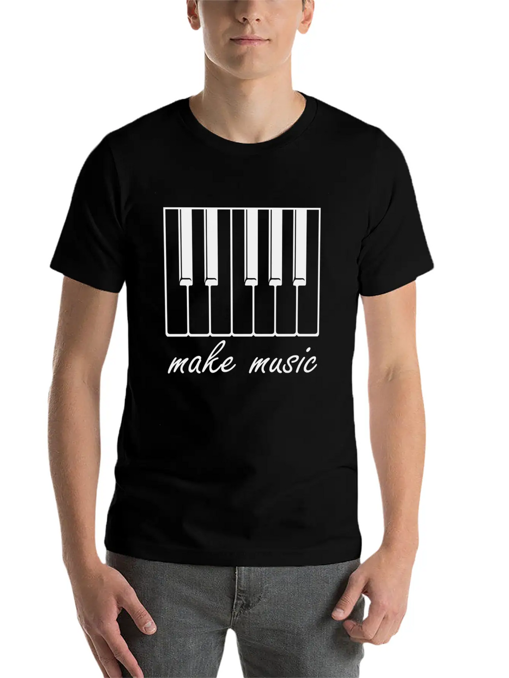 Make Music Band Gift Raving Concert Party Unisex Casual T-Shirt – Clean Design For Daily Comfort