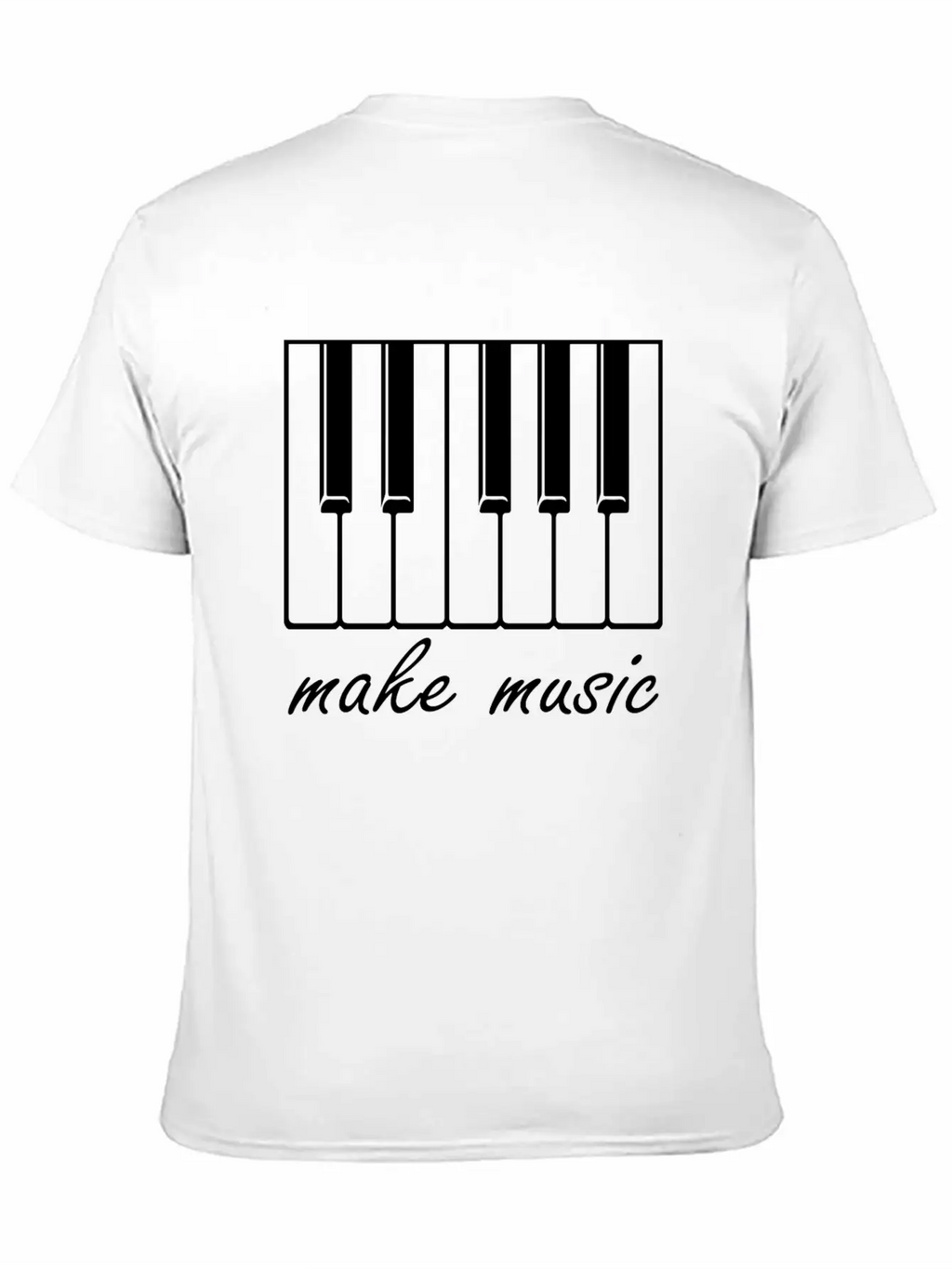 Make Music Band Gift Raving Concert Party Unisex Casual T-Shirt – Clean Design For Daily Comfort
