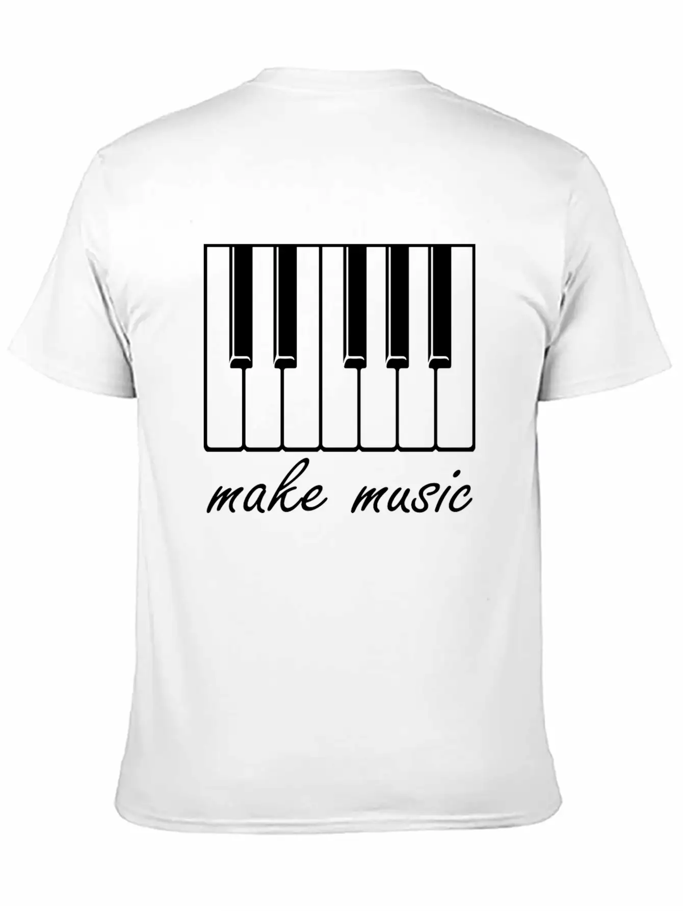 Make Music Band Gift Raving Concert Party Unisex Casual T-Shirt – Clean Design For Daily Comfort