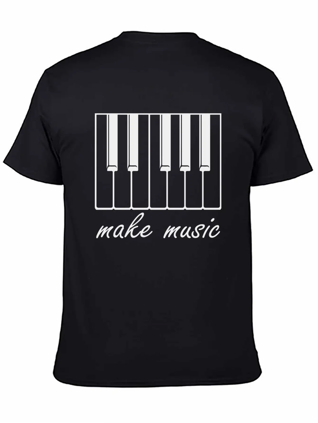 Make Music Band Gift Raving Concert Party Unisex Casual T-Shirt – Clean Design For Daily Comfort