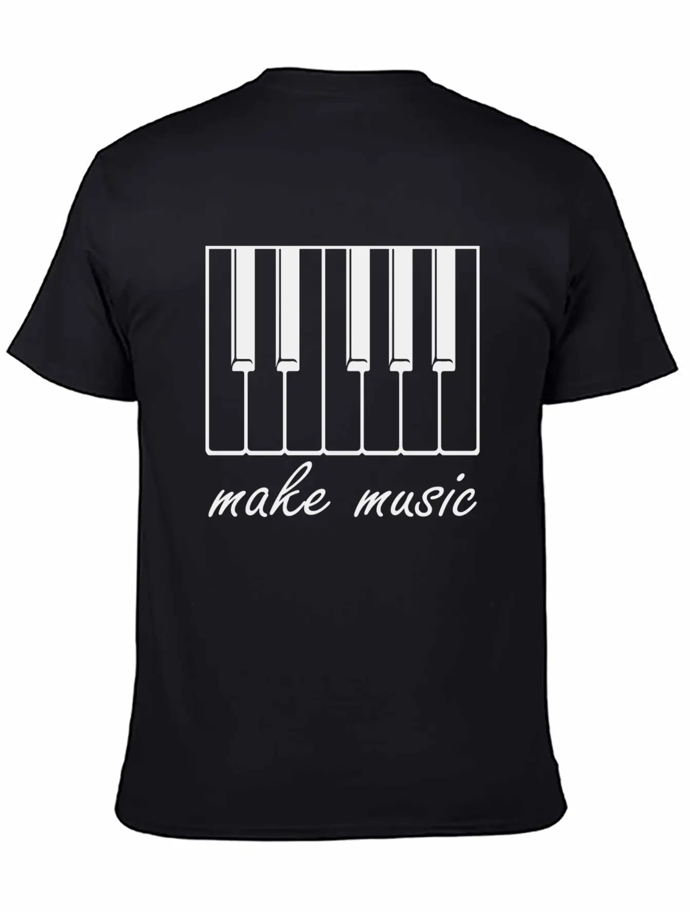 Make Music Band Gift Raving Concert Party Unisex Casual T-Shirt – Clean Design For Daily Comfort