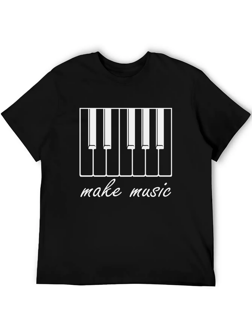 Make Music Band Gift Raving Concert Party Unisex Casual T-Shirt – Clean Design For Daily Comfort