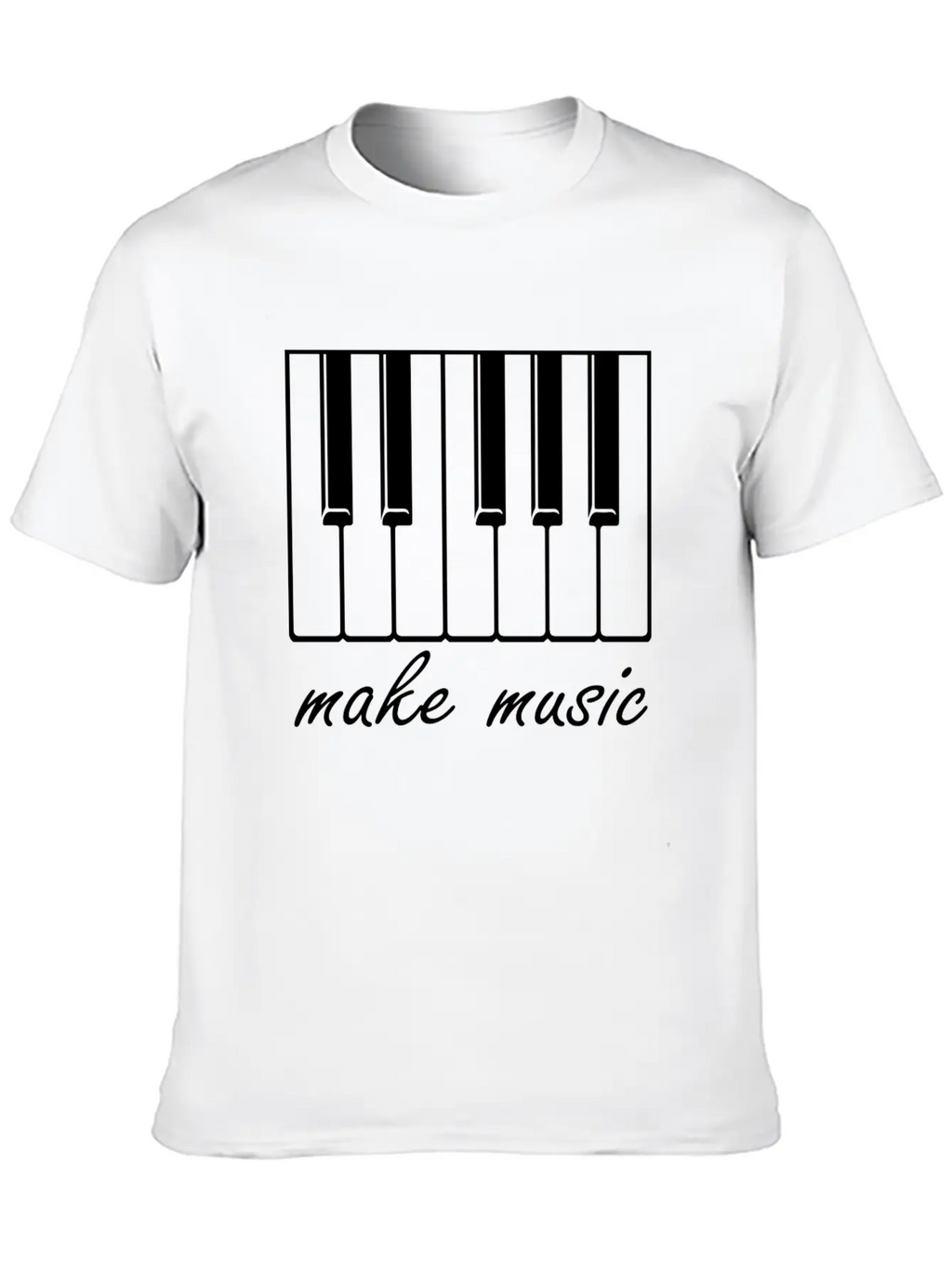 Make Music Band Gift Raving Concert Party Unisex Casual T-Shirt – Clean Design For Daily Comfort