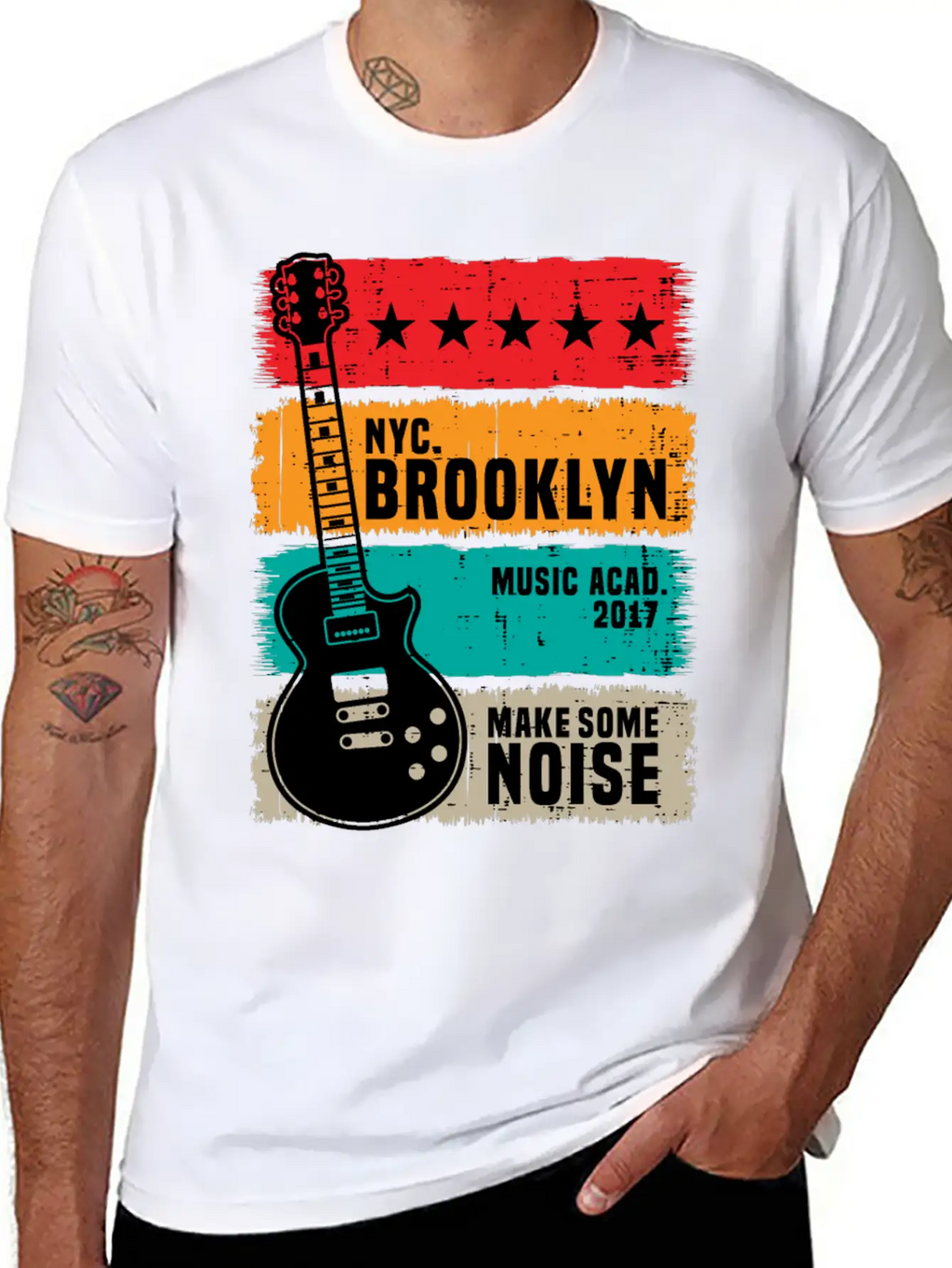 Make Some Noise Classic Fit Graphic Tee For Daily Comfort – Unisex Cotton Shirt