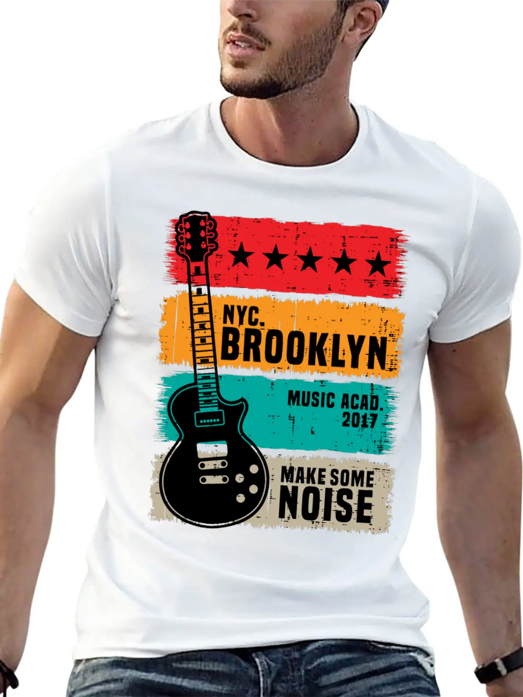 Make Some Noise Classic Fit Graphic Tee For Daily Comfort – Unisex Cotton Shirt