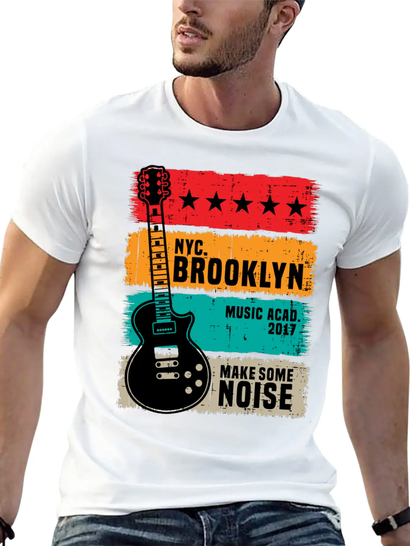 Make Some Noise Classic Fit Graphic Tee For Daily Comfort – Unisex Cotton Shirt