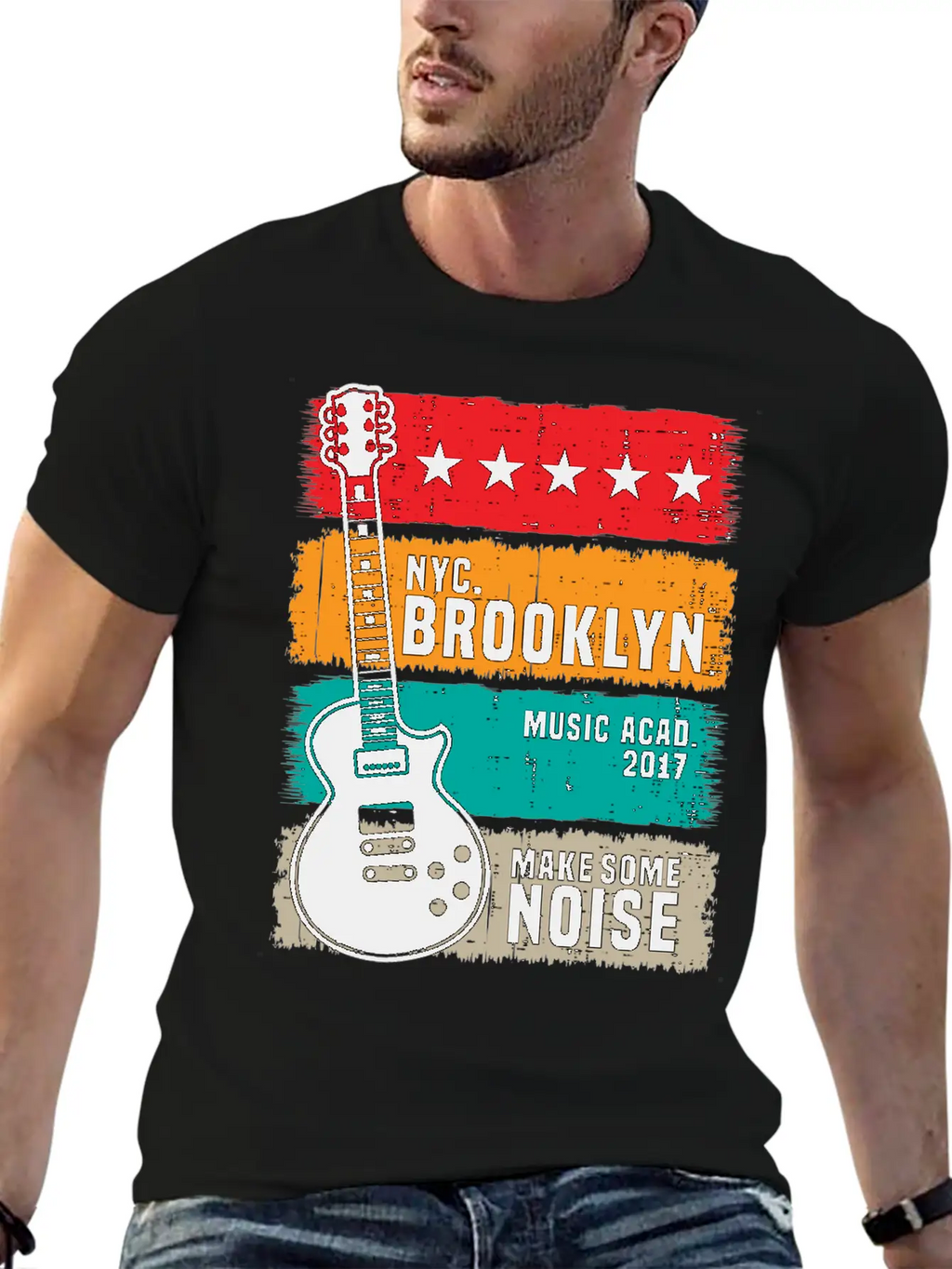 Make Some Noise Classic Fit Graphic Tee For Daily Comfort – Unisex Cotton Shirt