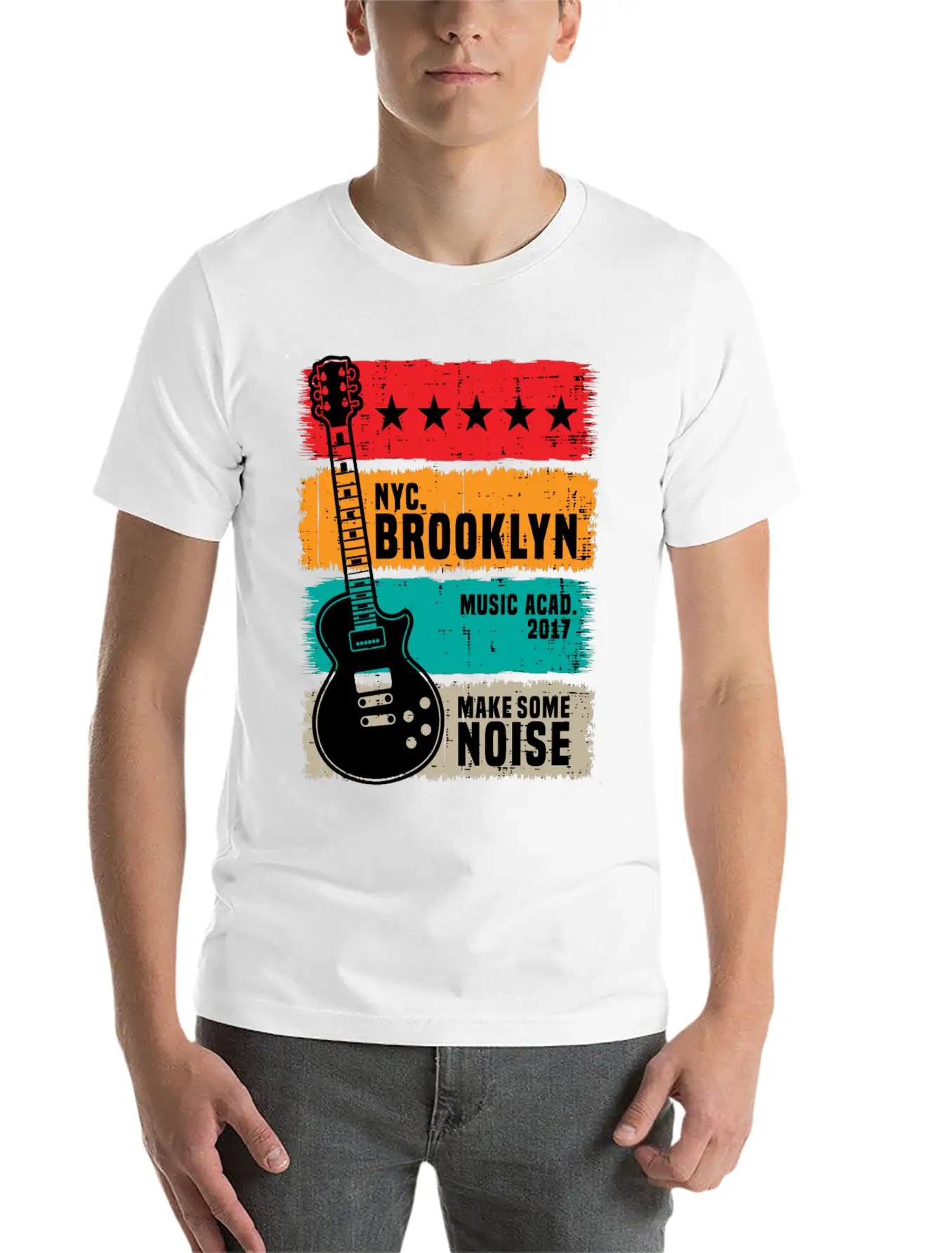 Make Some Noise Classic Fit Graphic Tee For Daily Comfort – Unisex Cotton Shirt