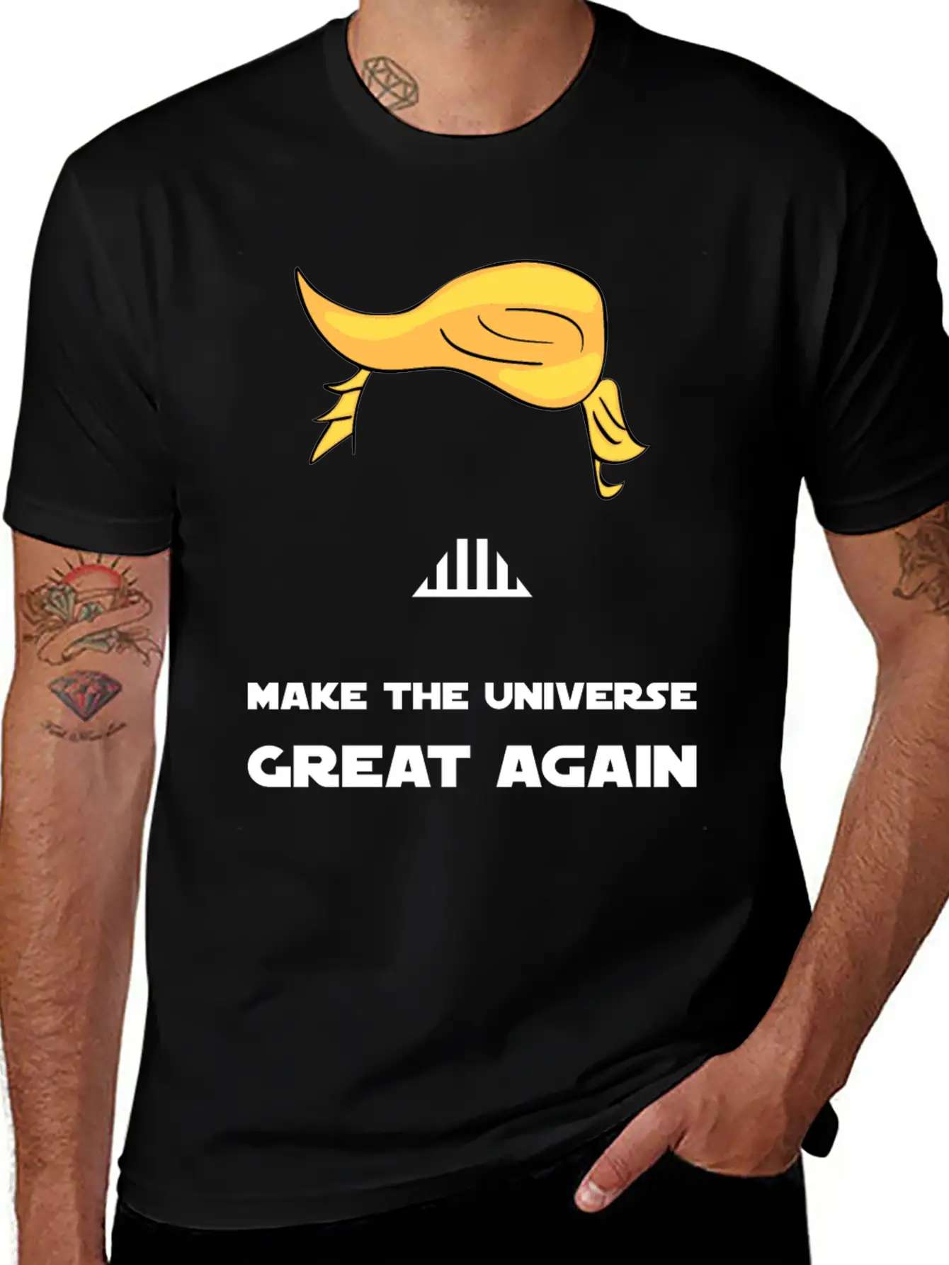 MAKE THE UNIVERSE GREAT AGAIN Unisex Short Sleeve Soft Cotton T-Shirt – Casual Everyday Wear