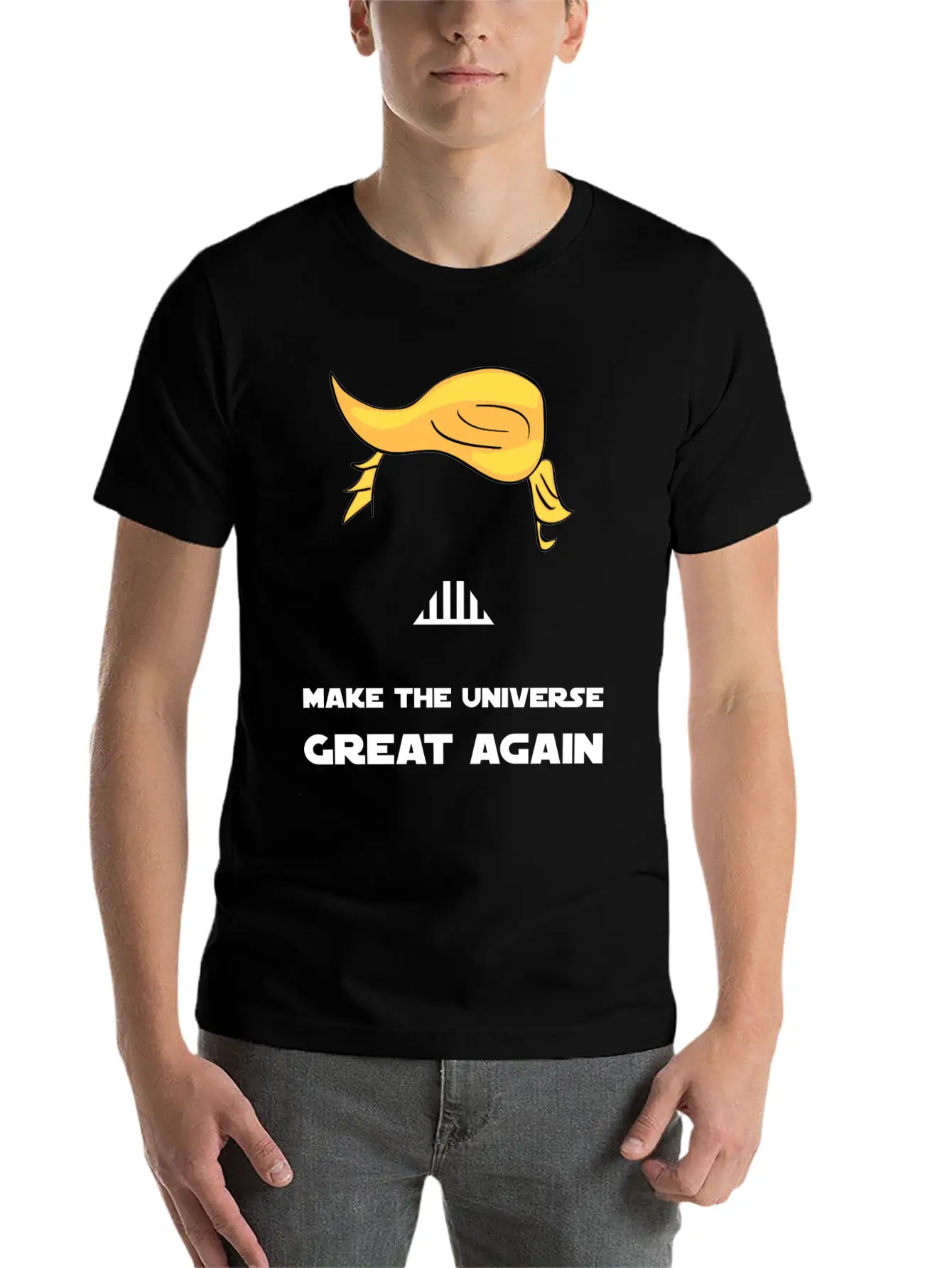MAKE THE UNIVERSE GREAT AGAIN Unisex Short Sleeve Soft Cotton T-Shirt – Casual Everyday Wear