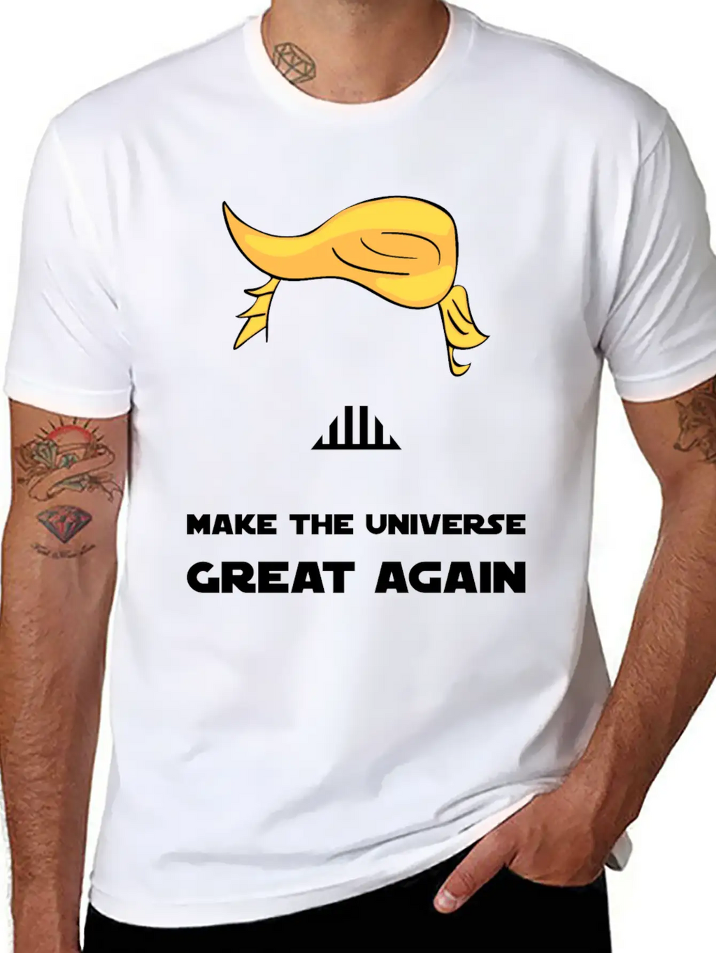 MAKE THE UNIVERSE GREAT AGAIN Unisex Short Sleeve Soft Cotton T-Shirt – Casual Everyday Wear