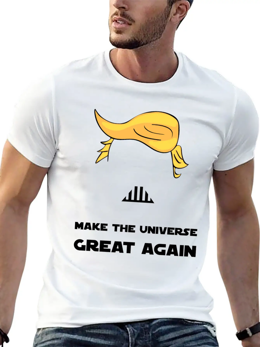 MAKE THE UNIVERSE GREAT AGAIN Unisex Short Sleeve Soft Cotton T-Shirt – Casual Everyday Wear