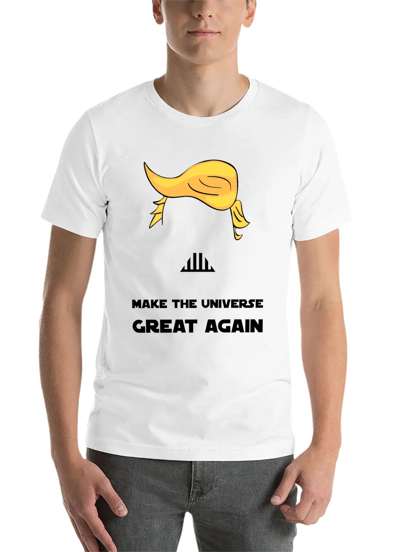 MAKE THE UNIVERSE GREAT AGAIN Unisex Short Sleeve Soft Cotton T-Shirt – Casual Everyday Wear