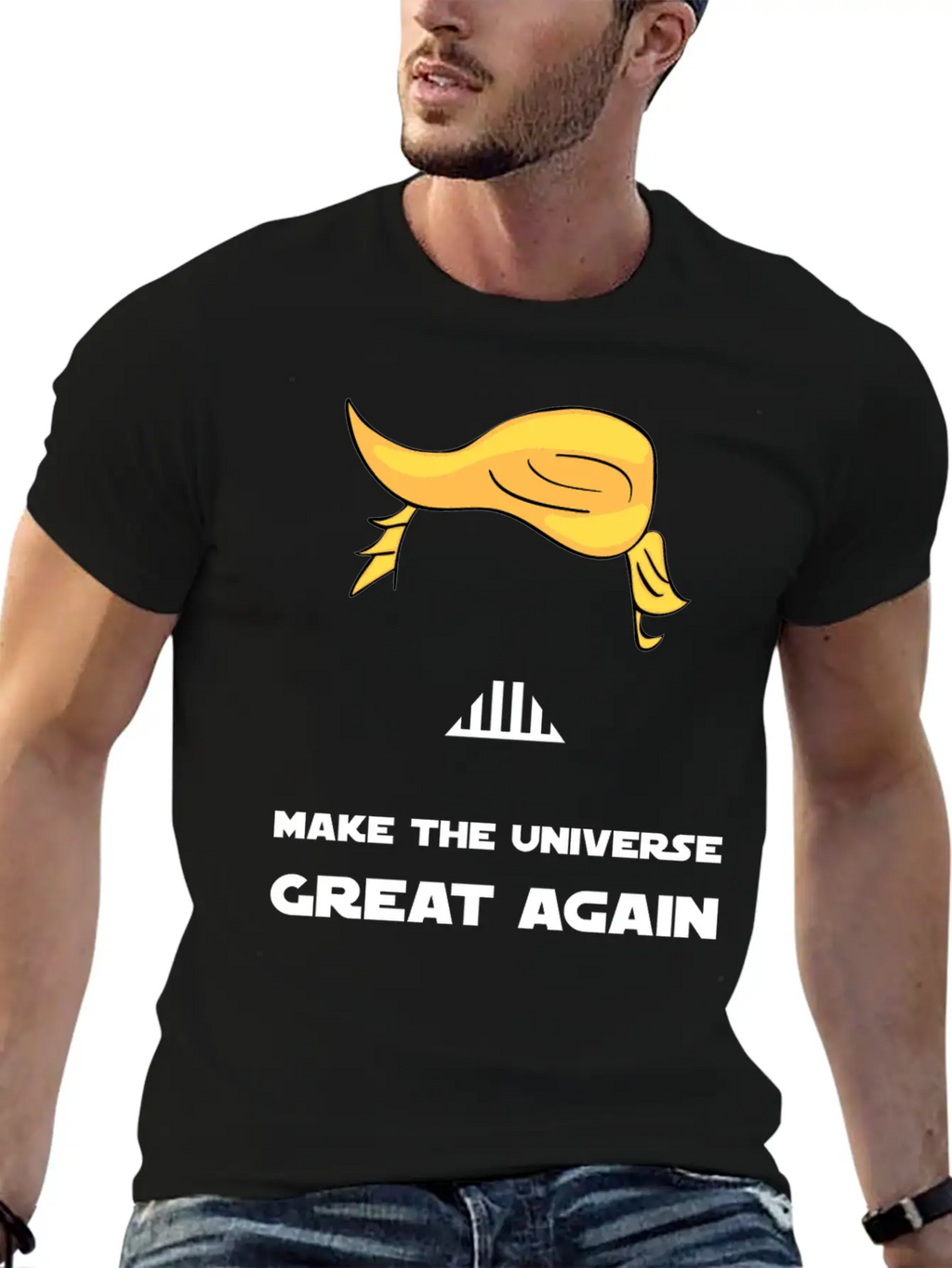 MAKE THE UNIVERSE GREAT AGAIN Unisex Short Sleeve Soft Cotton T-Shirt – Casual Everyday Wear