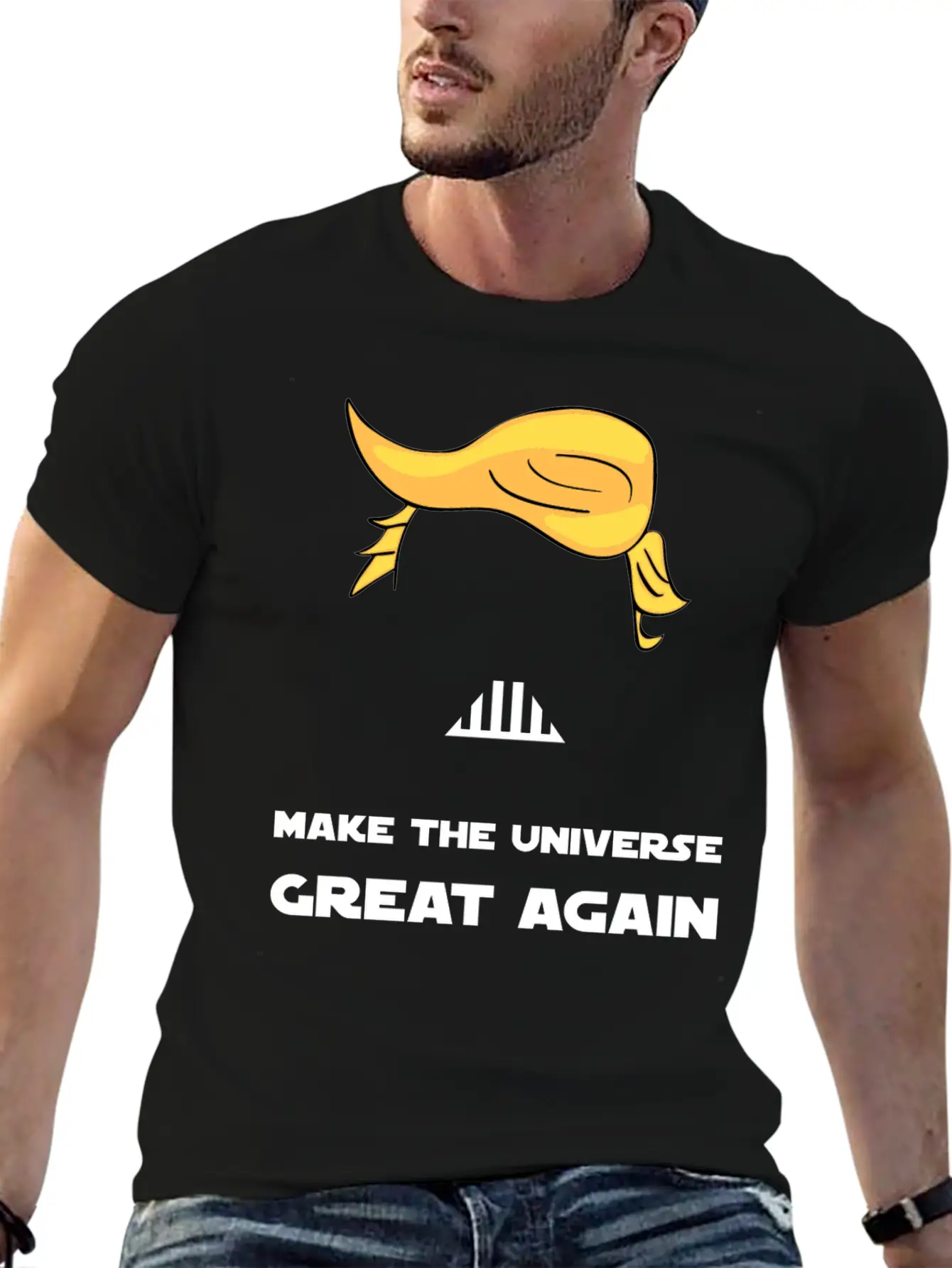 MAKE THE UNIVERSE GREAT AGAIN Unisex Short Sleeve Soft Cotton T-Shirt – Casual Everyday Wear
