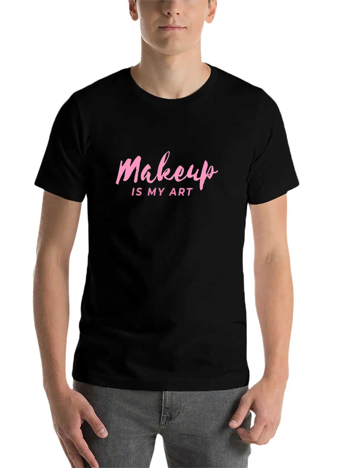 Makeup Is My Art Wax Beautician Gift Esthetician Unisex Short Sleeve Soft Cotton T-Shirt – Casual Everyday Wear