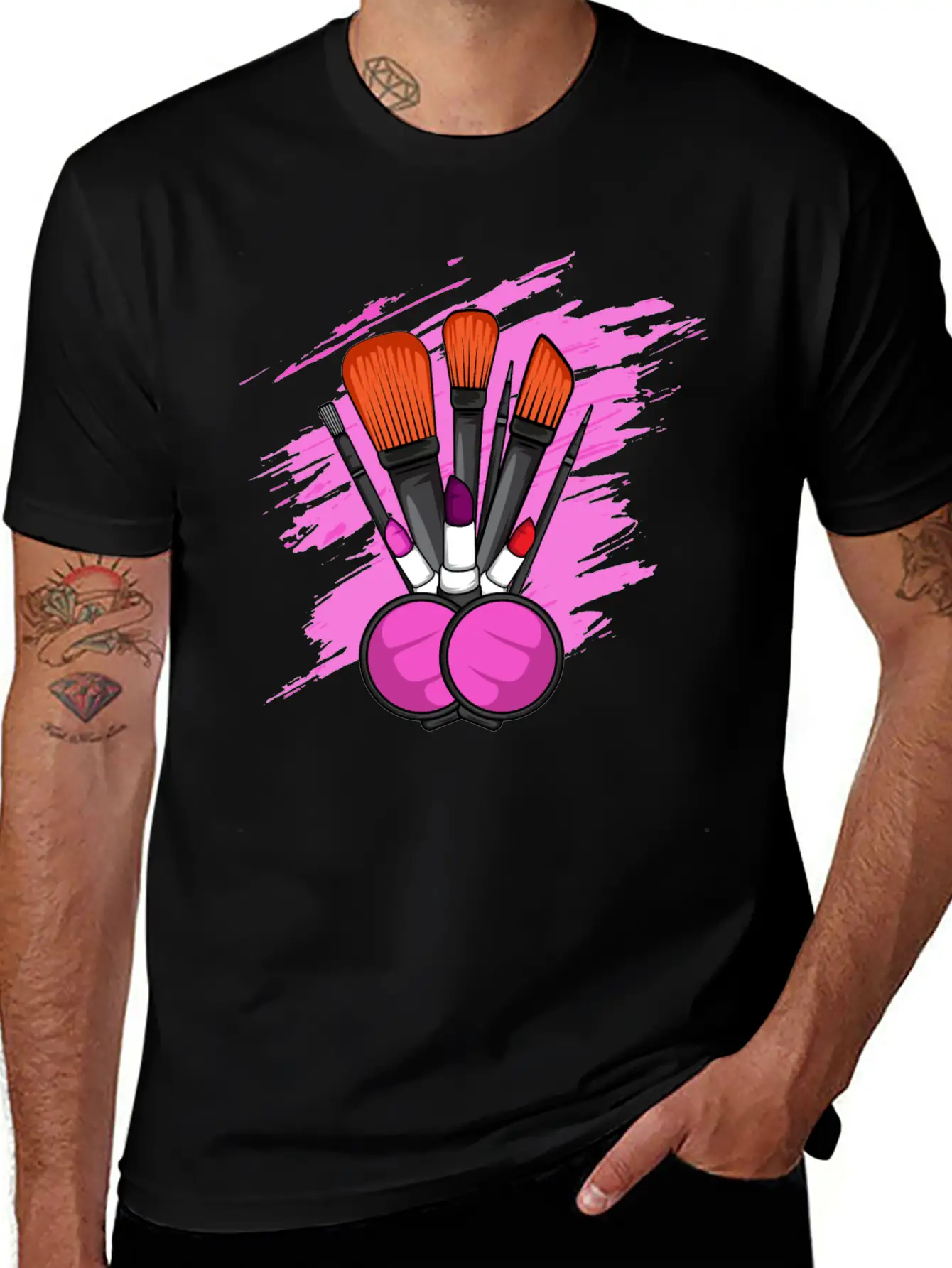 Makeup Tools Cosmetologist Gift Unisex Casual T-Shirt – Clean Design For Daily Comfort