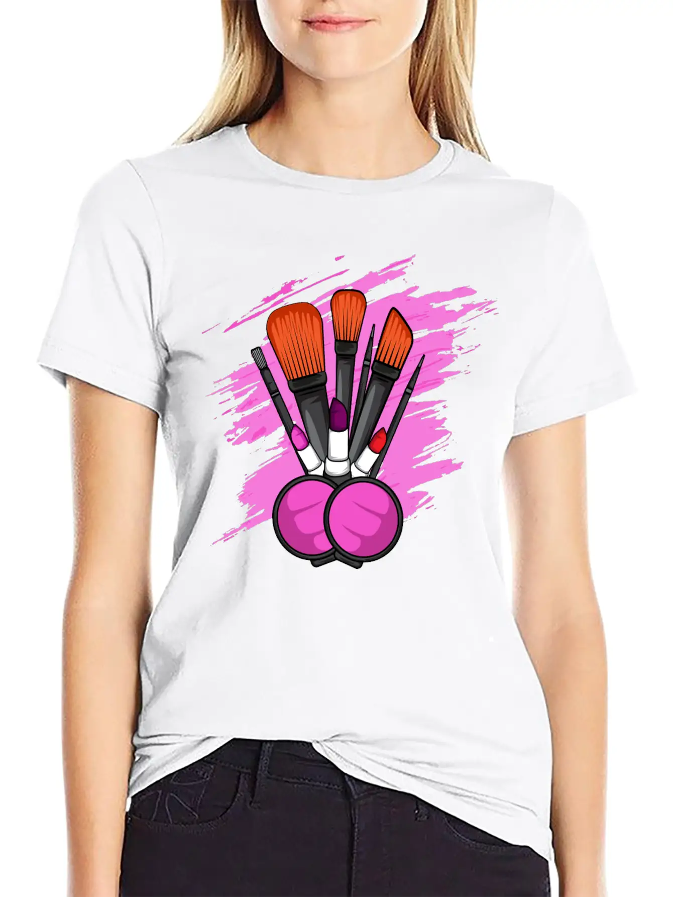 Makeup Tools Cosmetologist Gift Unisex Casual T-Shirt – Clean Design For Daily Comfort