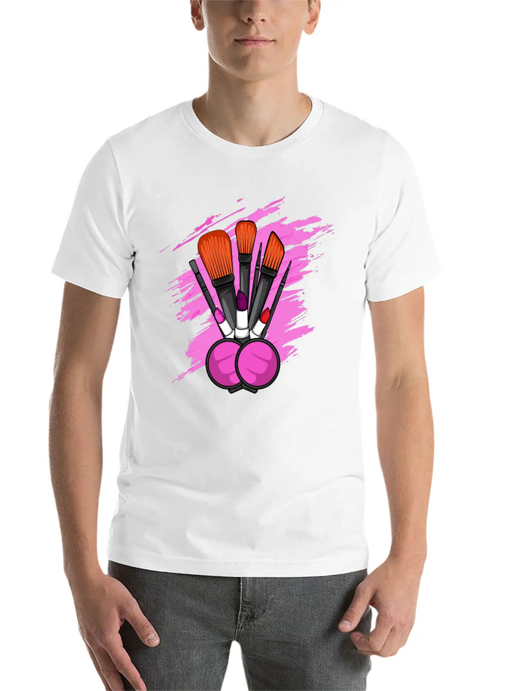 Makeup Tools Cosmetologist Gift Unisex Casual T-Shirt – Clean Design For Daily Comfort