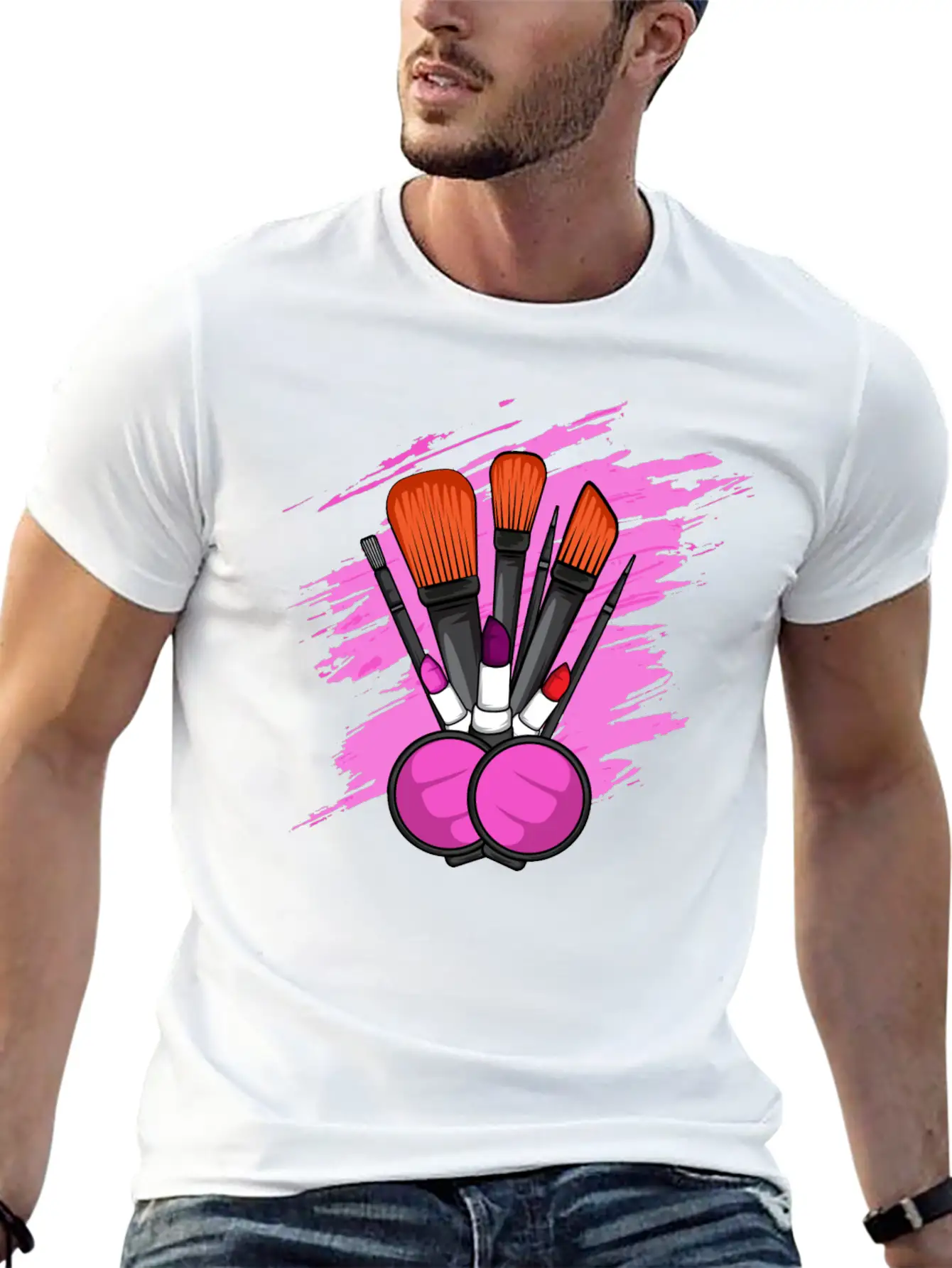 Makeup Tools Cosmetologist Gift Unisex Casual T-Shirt – Clean Design For Daily Comfort