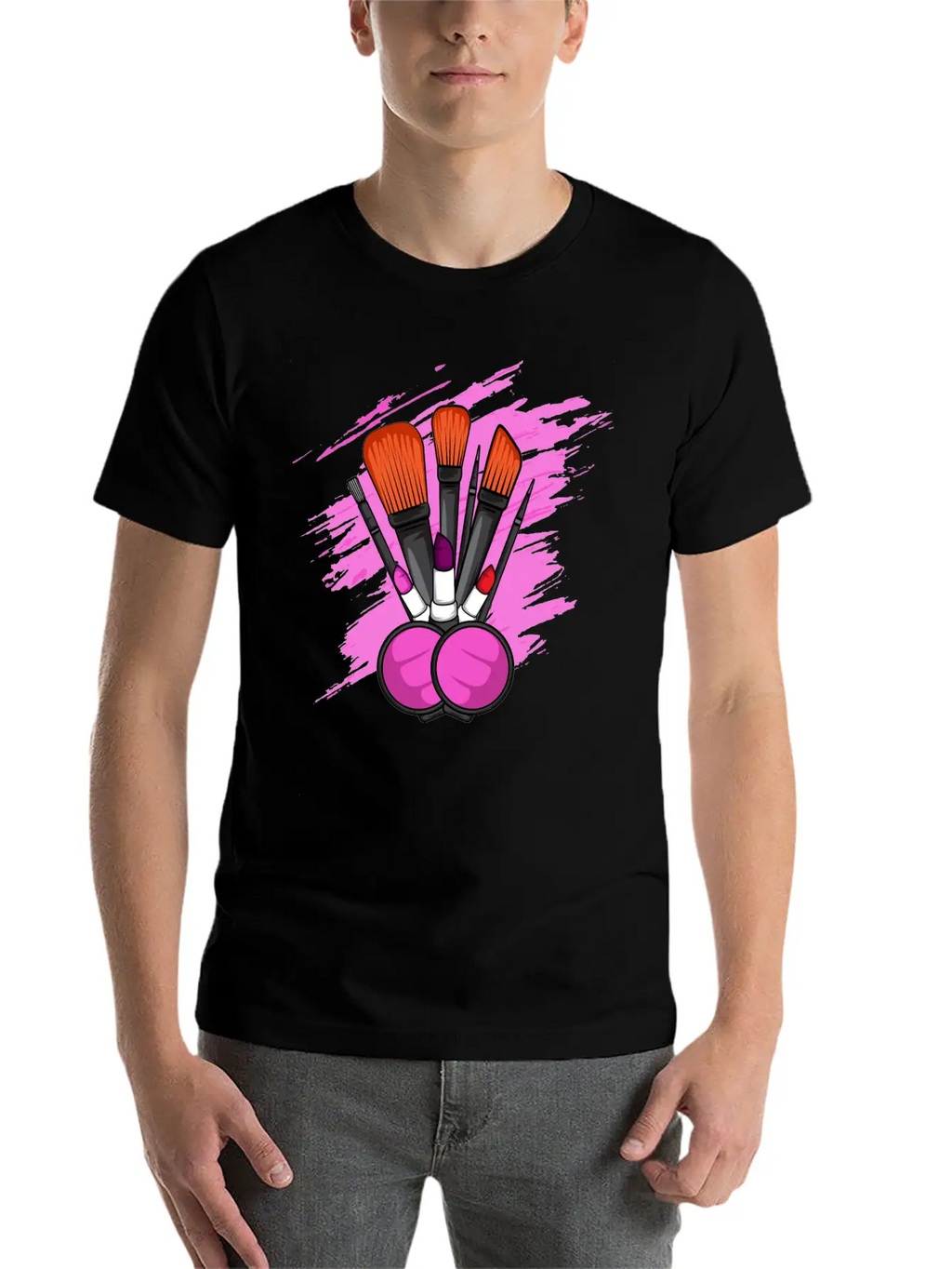 Makeup Tools Cosmetologist Gift Unisex Casual T-Shirt – Clean Design For Daily Comfort