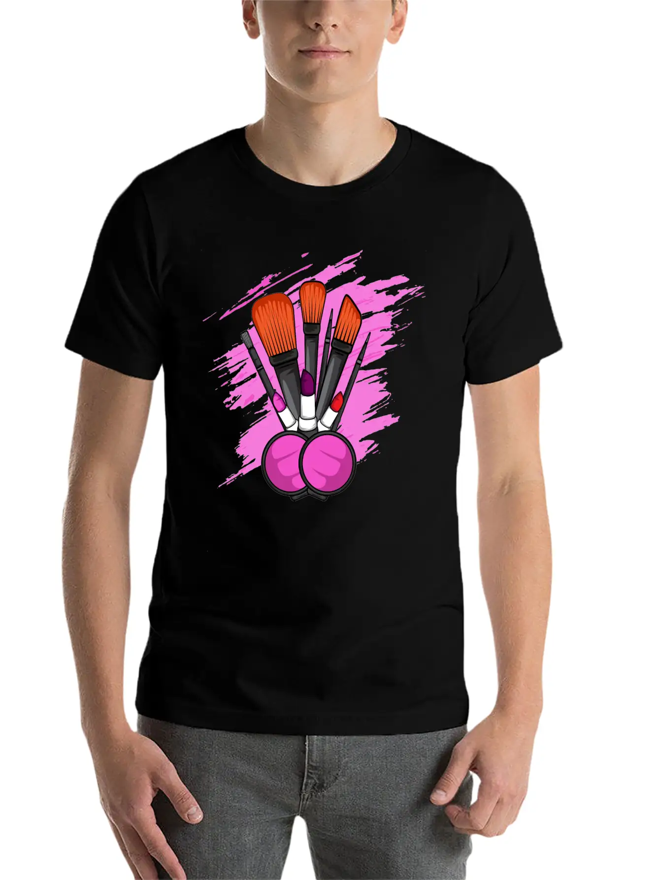 Makeup Tools Cosmetologist Gift Unisex Casual T-Shirt – Clean Design For Daily Comfort