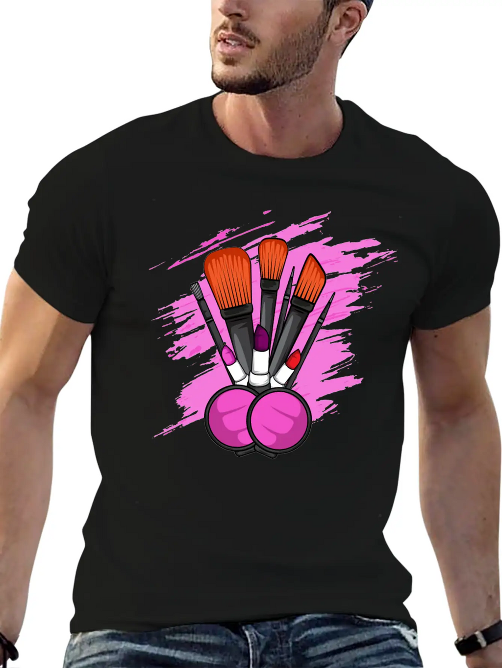 Makeup Tools Cosmetologist Gift Unisex Casual T-Shirt – Clean Design For Daily Comfort