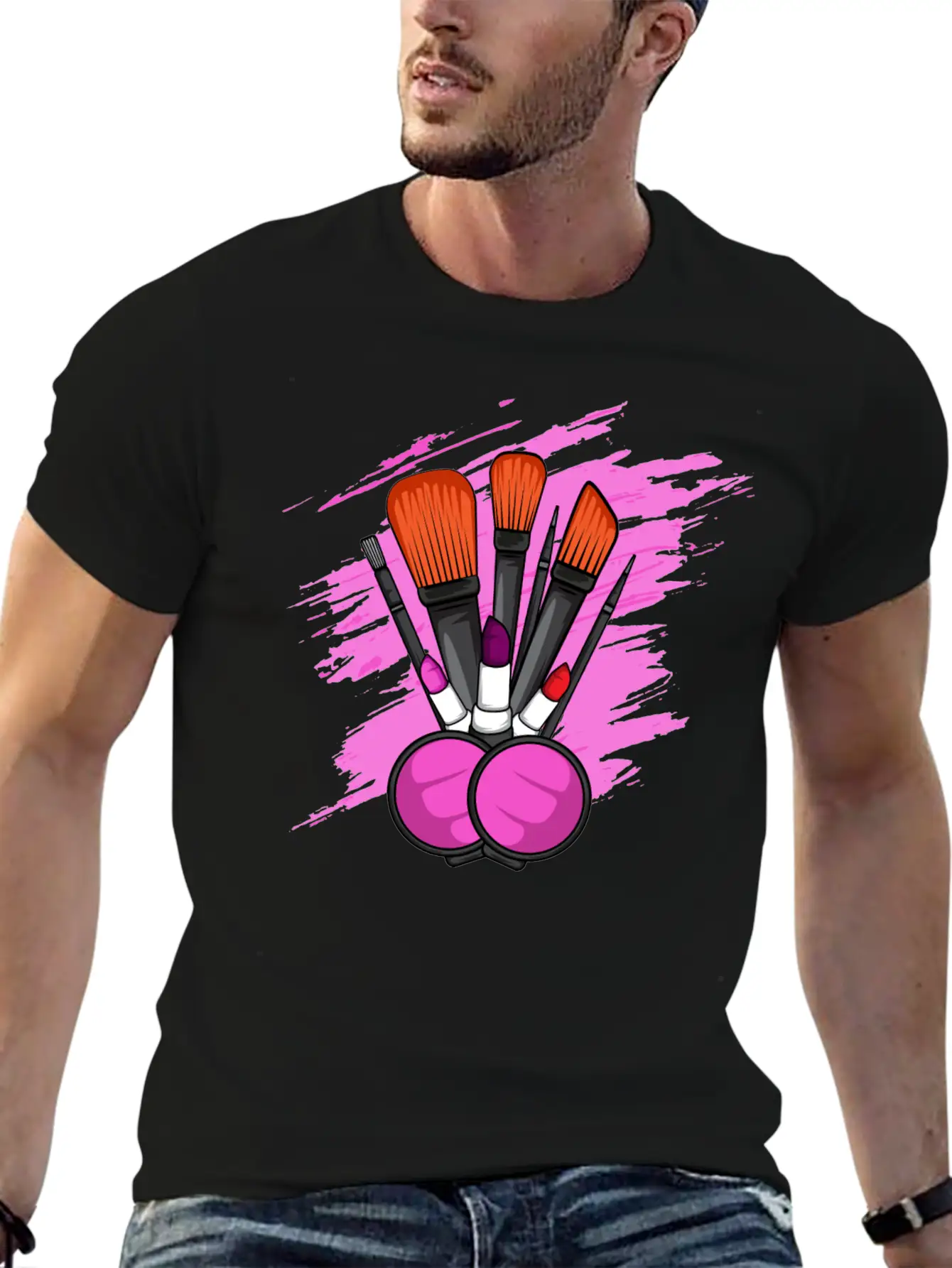 Makeup Tools Cosmetologist Gift Unisex Casual T-Shirt – Clean Design For Daily Comfort