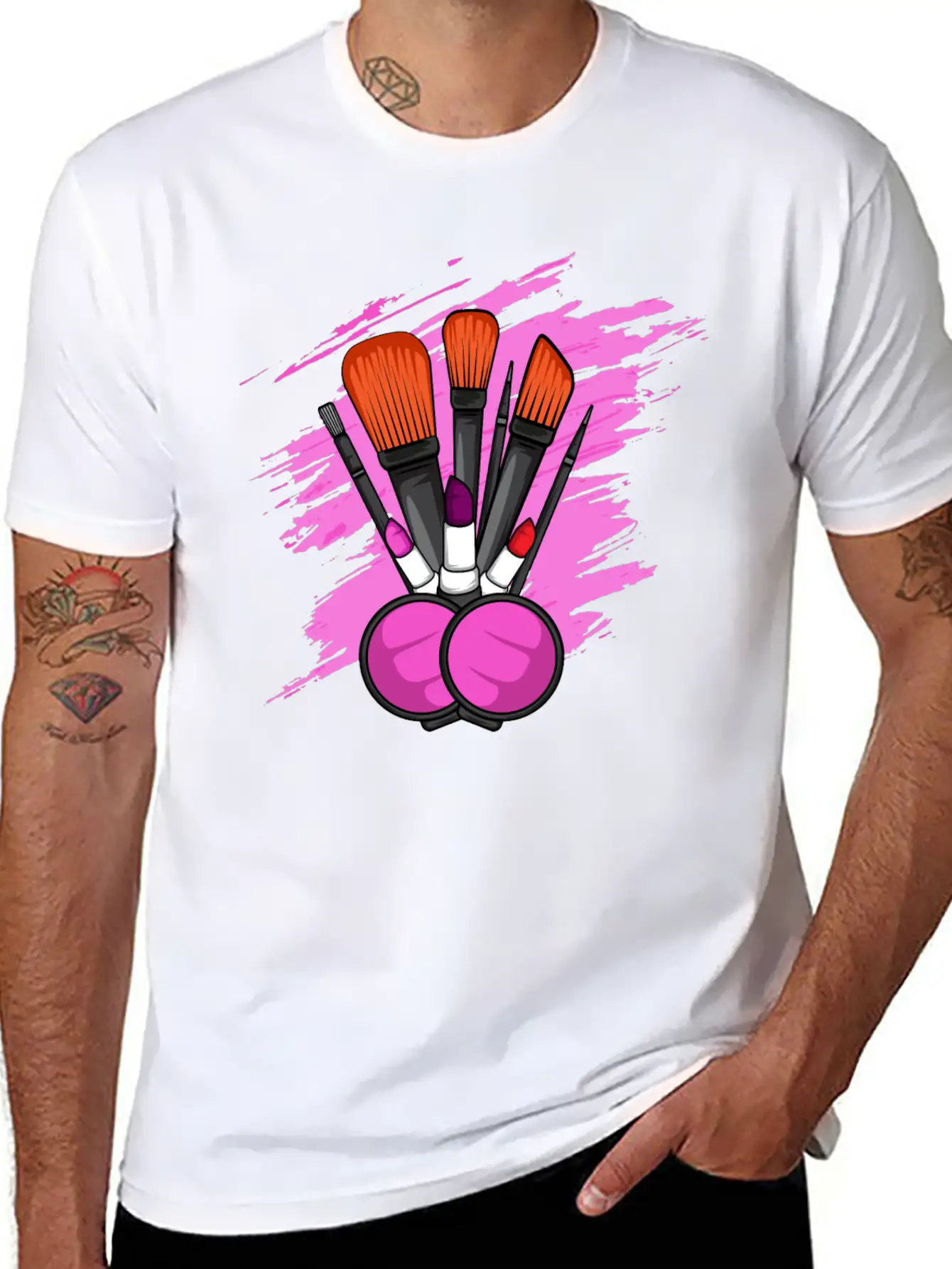 Makeup Tools Cosmetologist Gift Unisex Casual T-Shirt – Clean Design For Daily Comfort