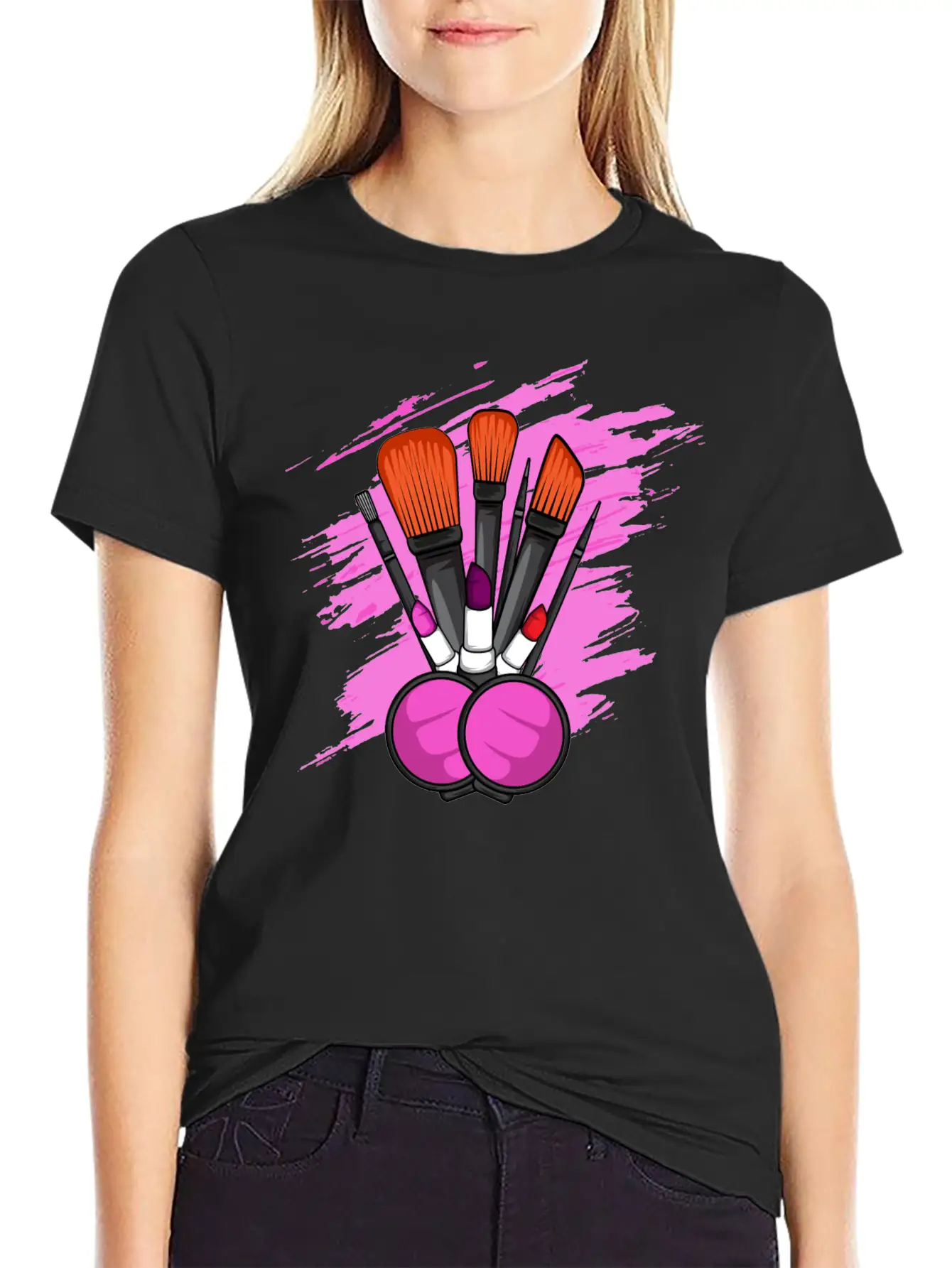 Makeup Tools Cosmetologist Gift Unisex Casual T-Shirt – Clean Design For Daily Comfort