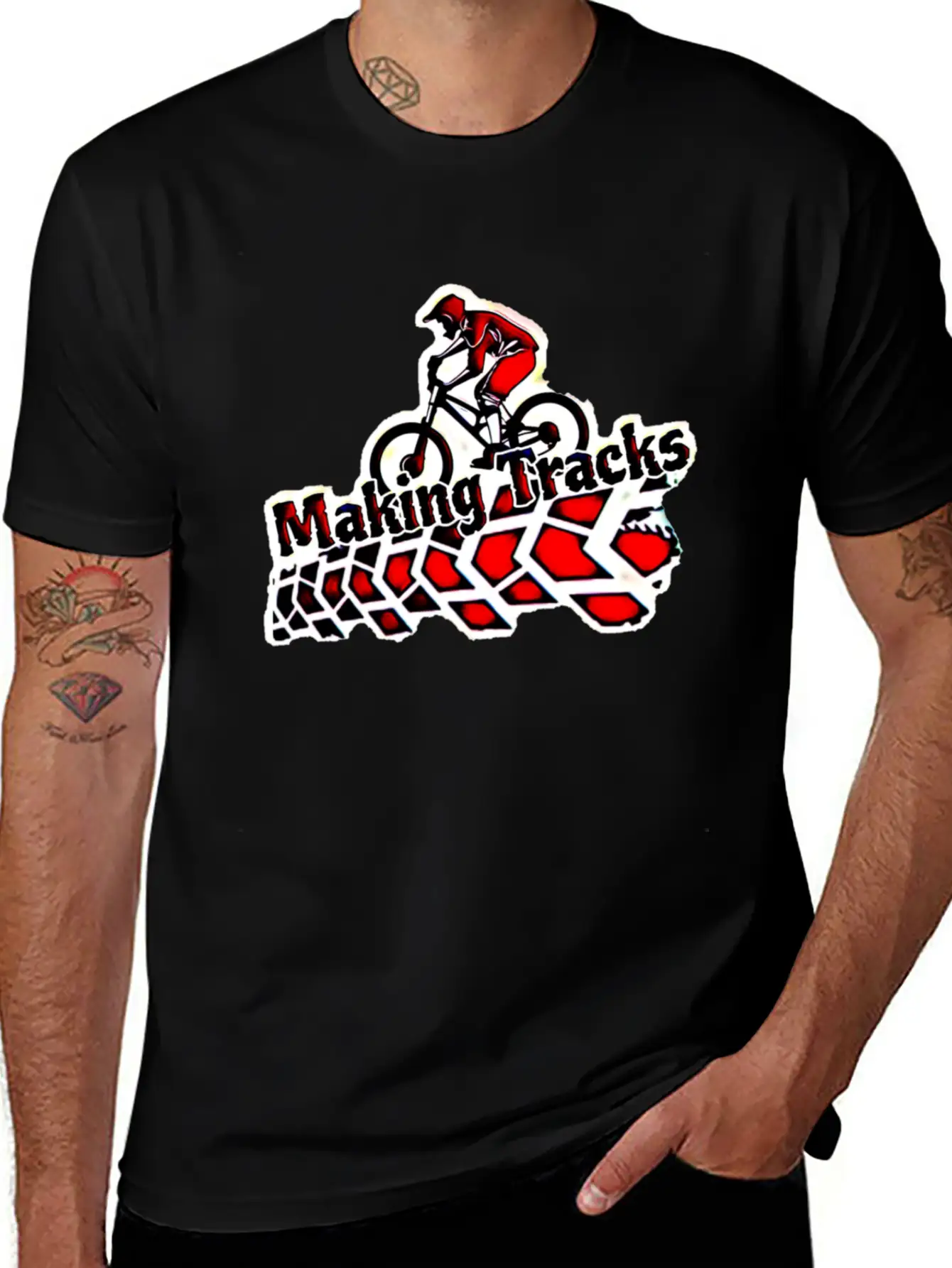 Making Tracks Essential Cotton Tee For Daily Outfits – Unisex Style