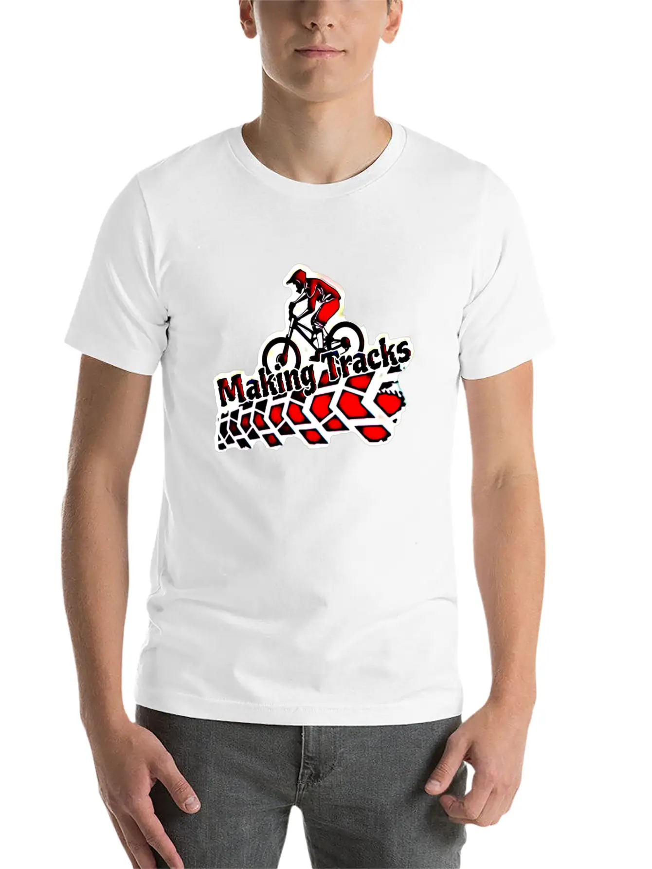 Making Tracks Essential Cotton Tee For Daily Outfits – Unisex Style